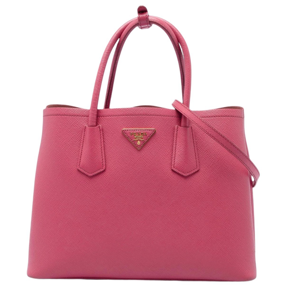 Double leather satchel