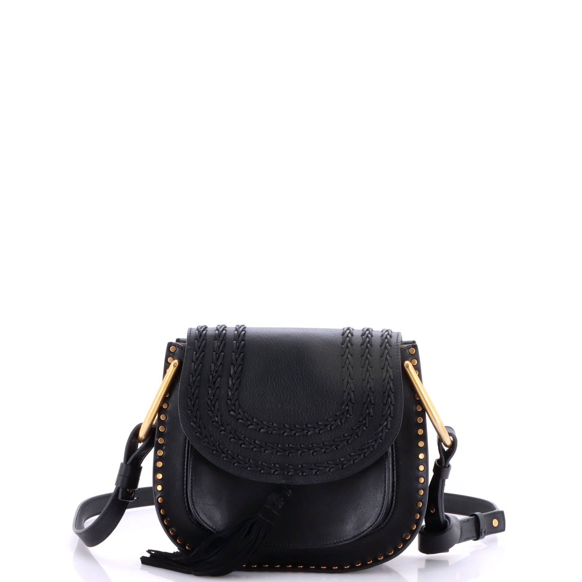 Hudson Handbag Whipstitch Leather Small