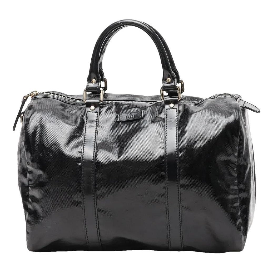 Boston patent leather handbag