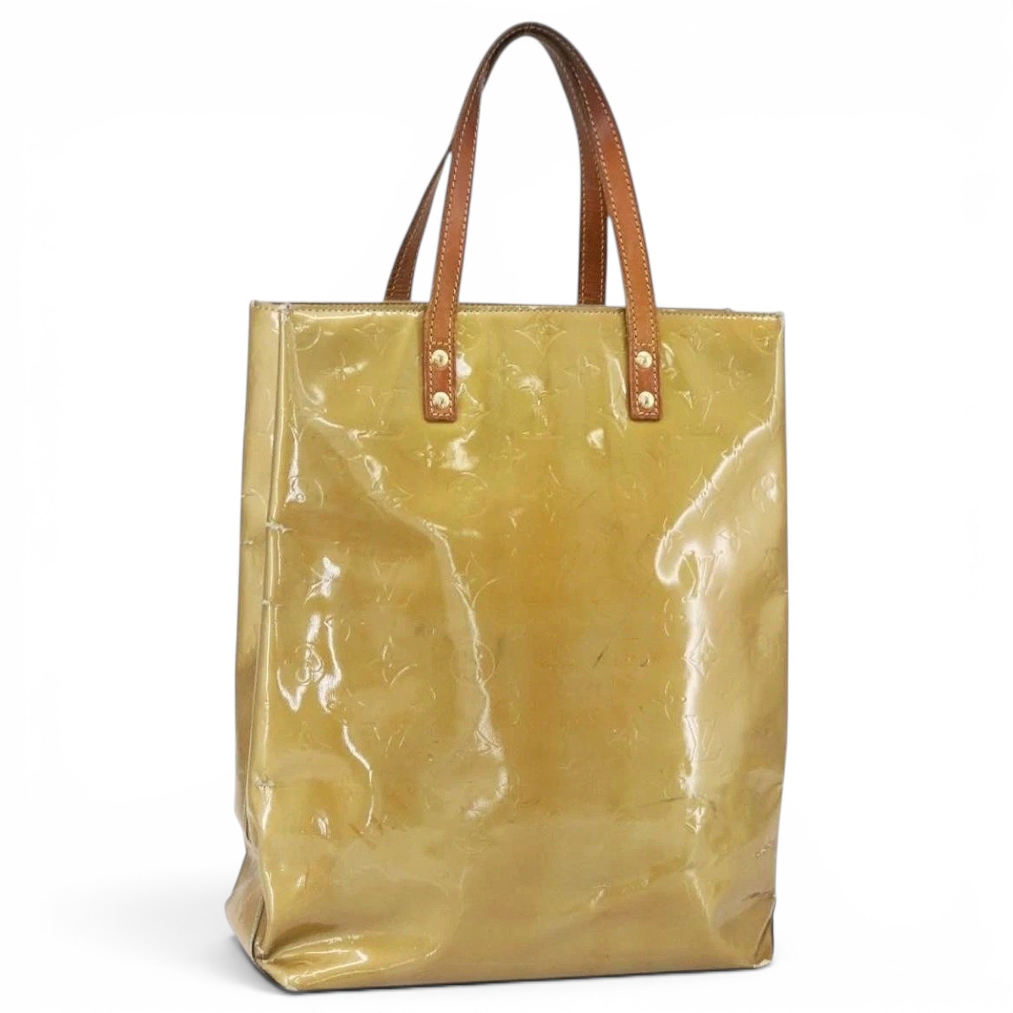 Patent leather handbag