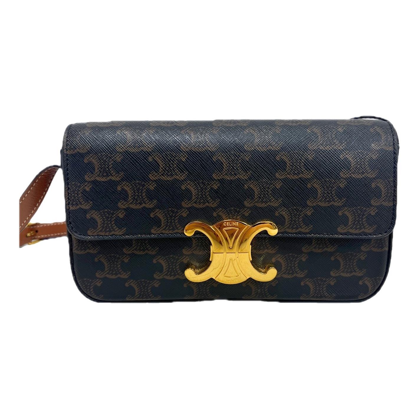 Triomphe leather handbag