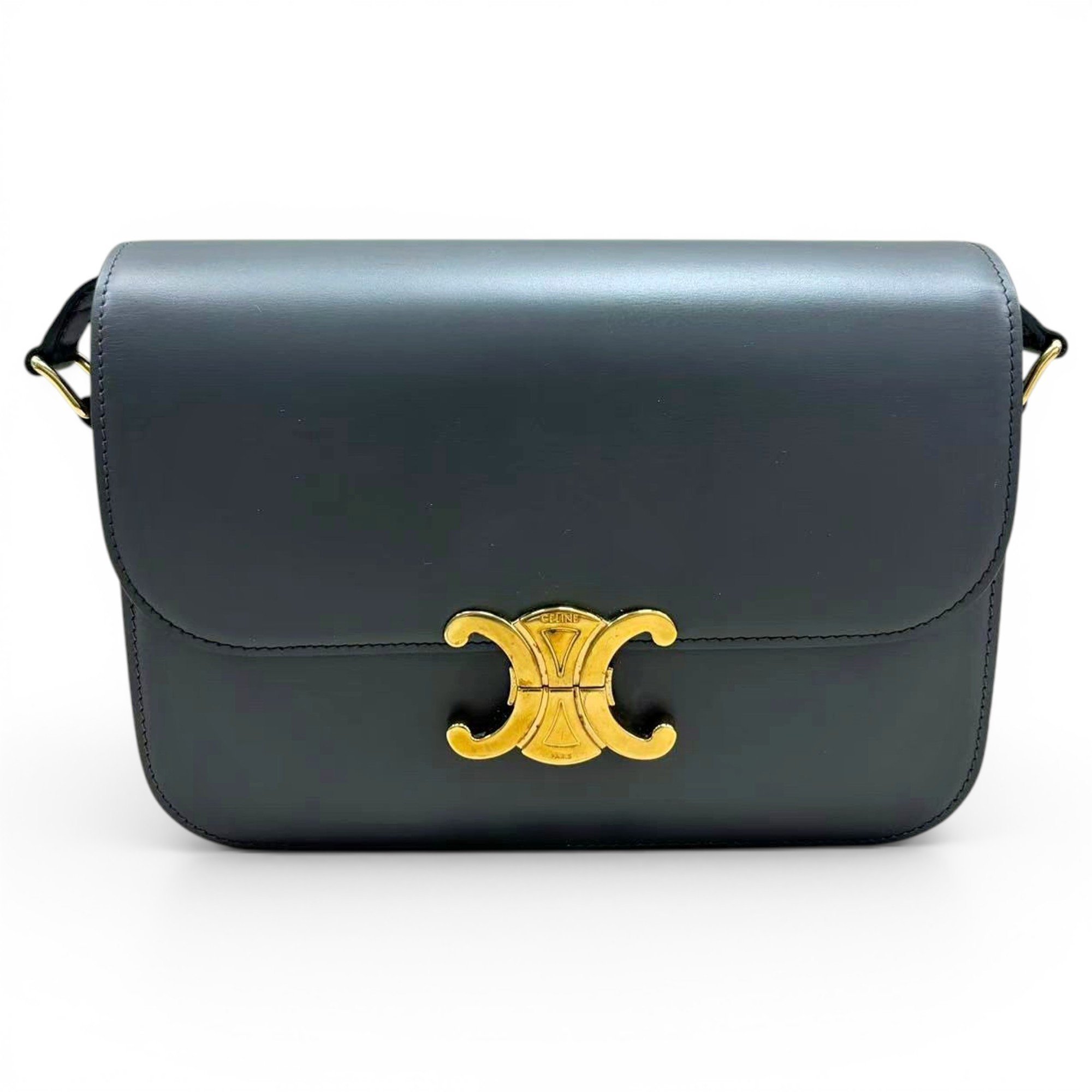 Triomphe leather handbag