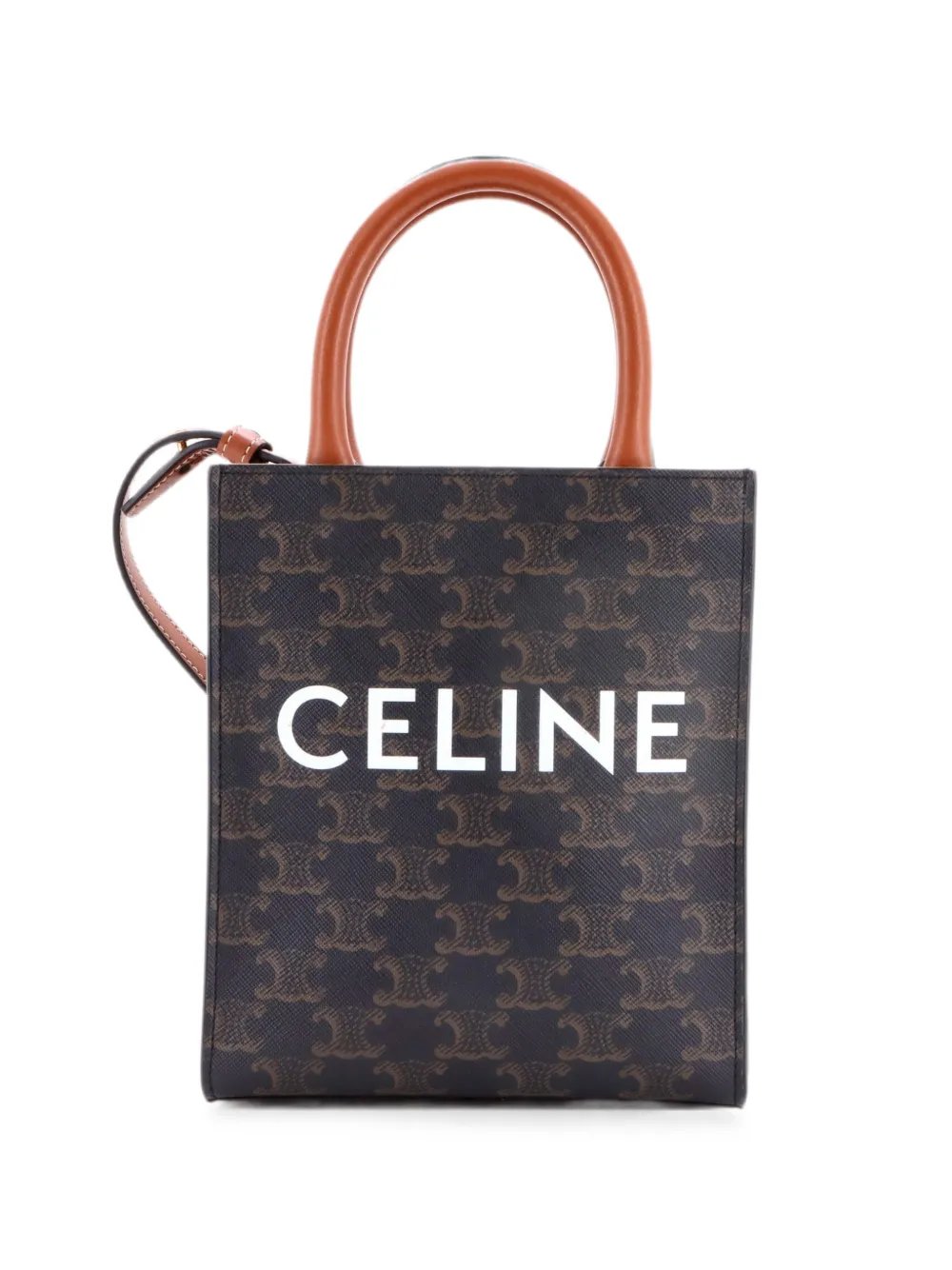 Vertical Cabas Tote Triomphe Coated Canvas Mini satchel