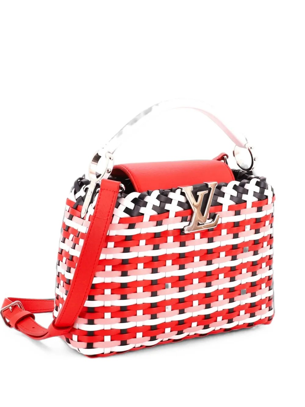 Capucines Guinguette Bag Braided Leather BB shoulder bag