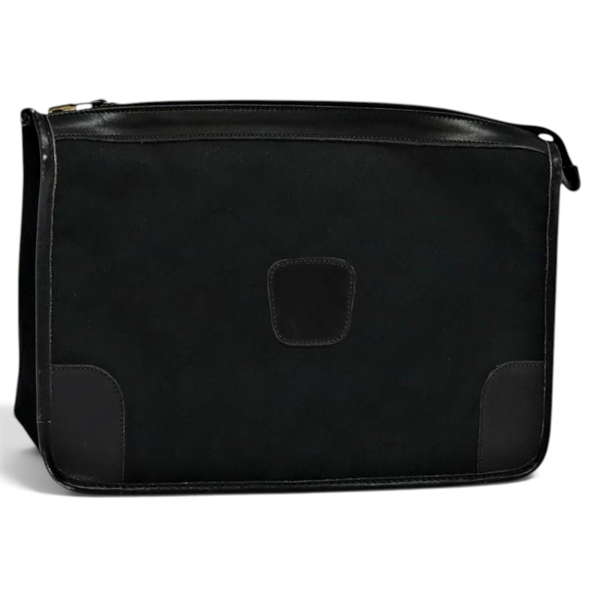Leather clutch bag