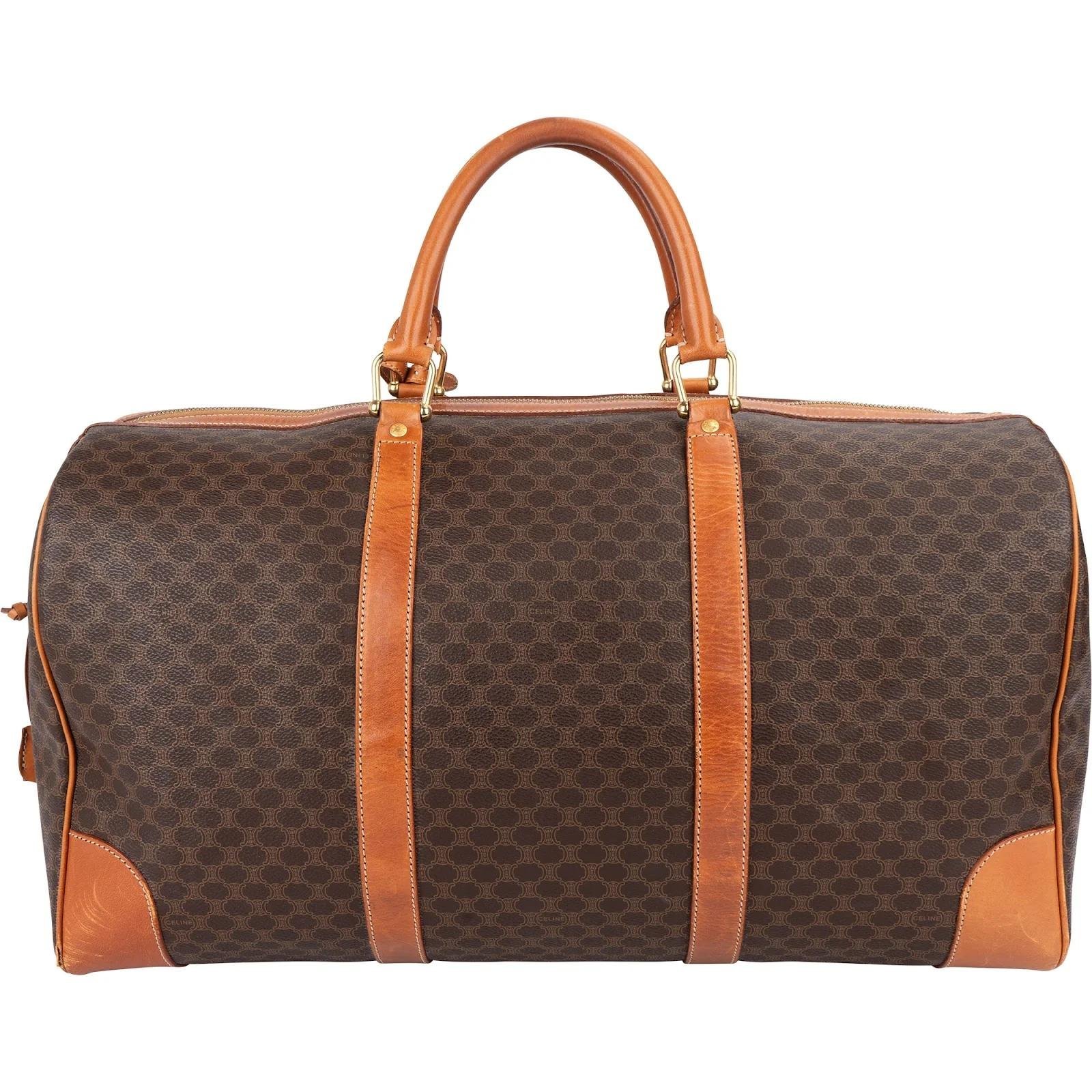 Leather travel bag