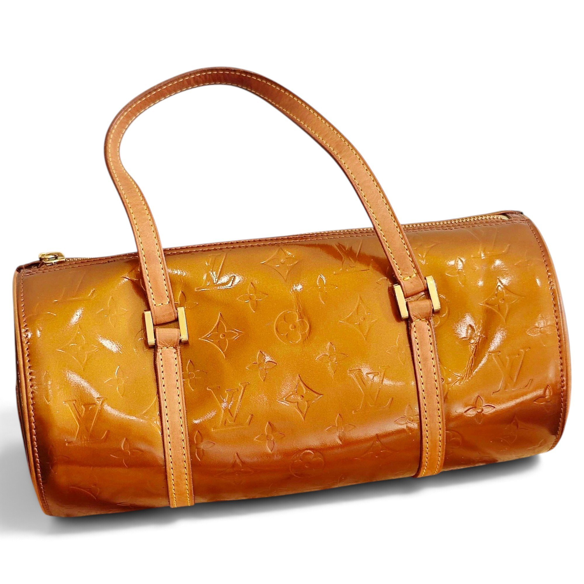 Louis Vuitton Papillon patent leather handbag