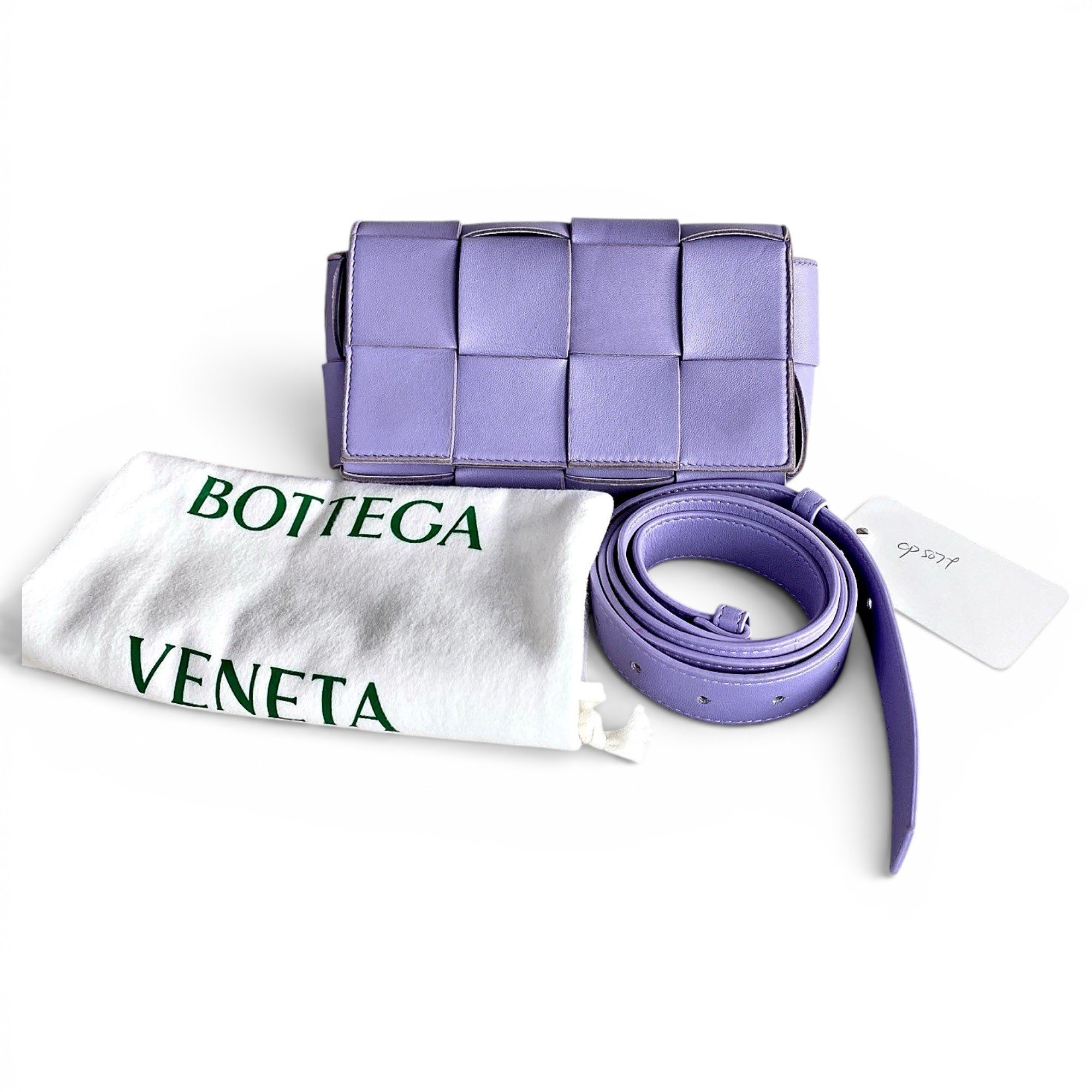 Cassette leather crossbody bag