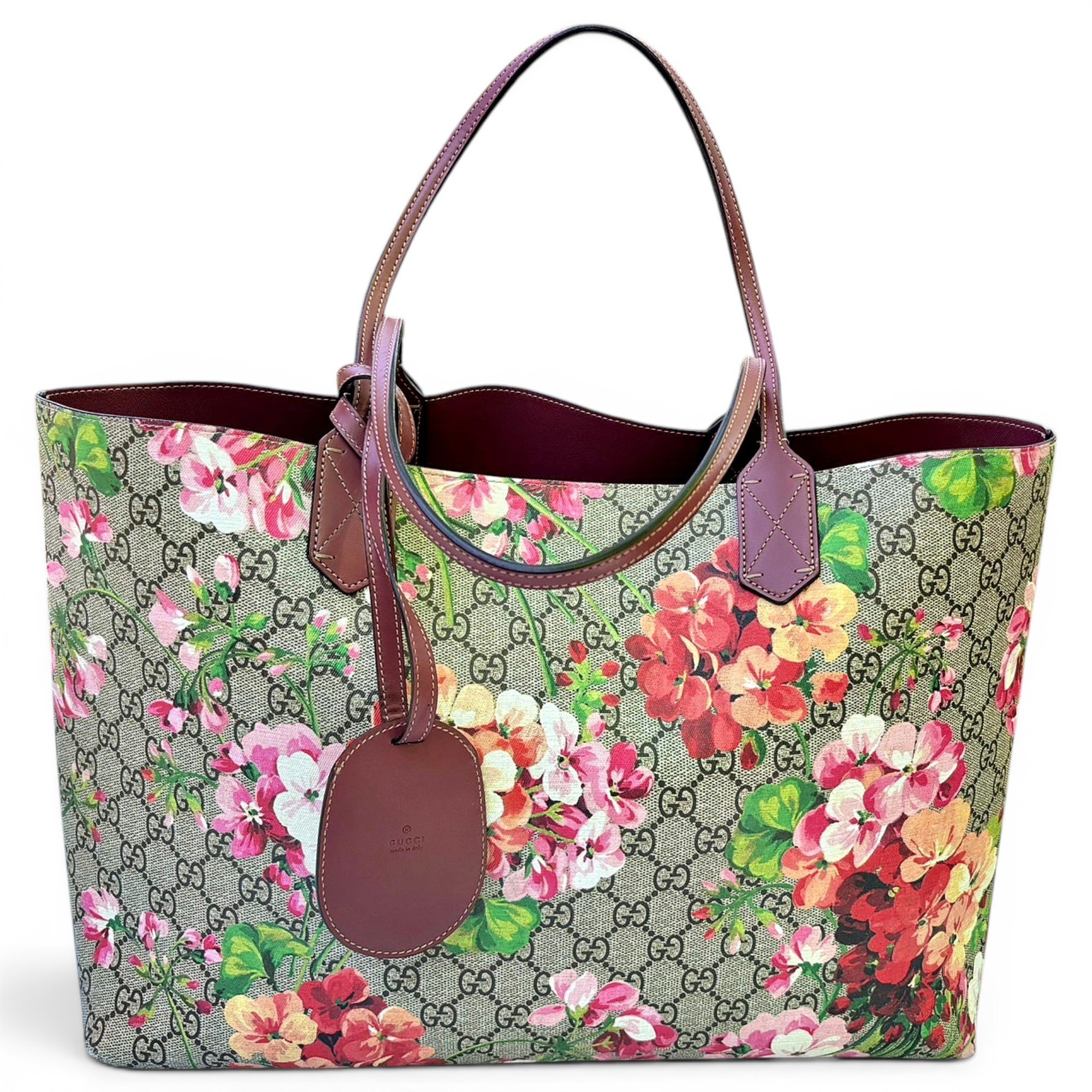 Leather tote