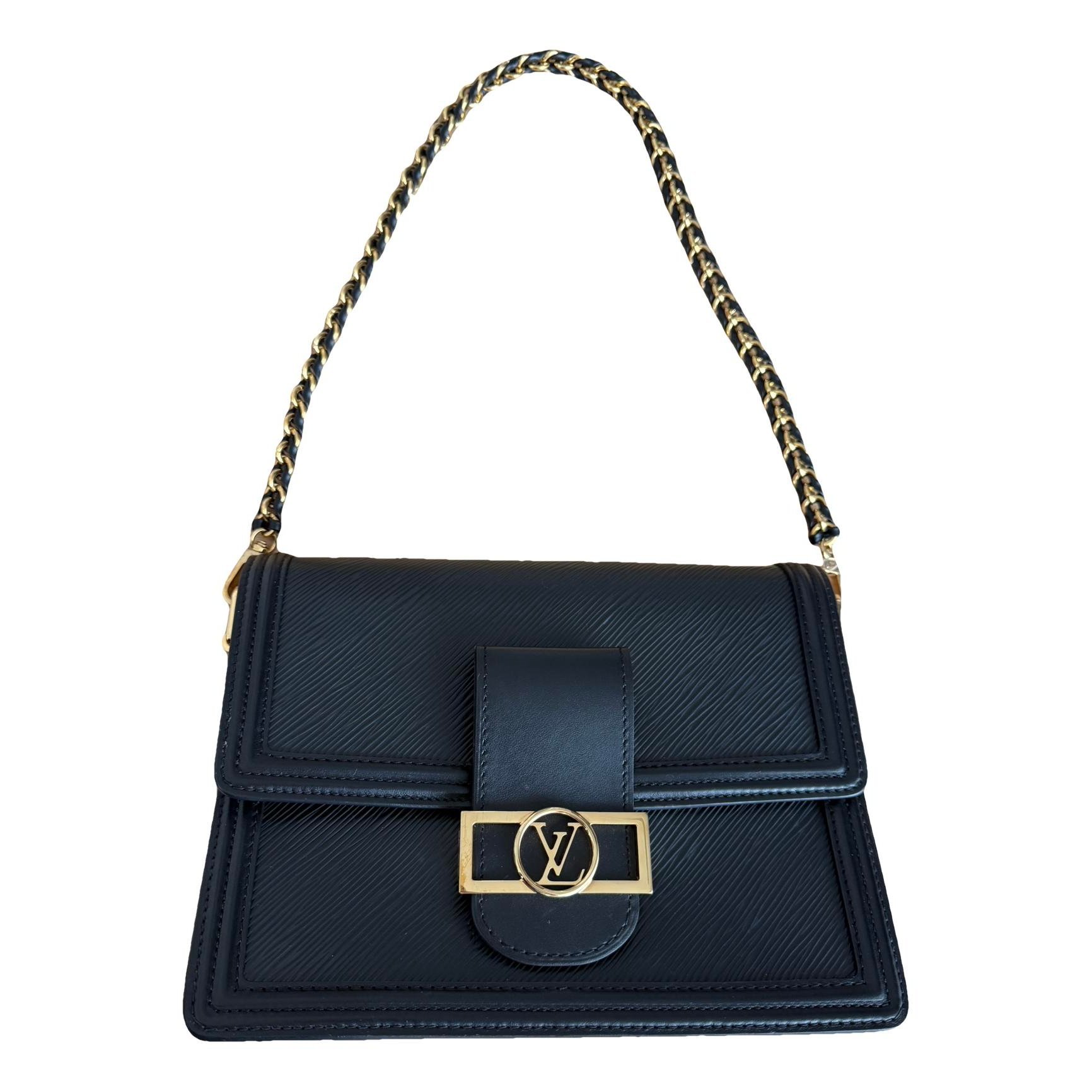 Dauphine leather handbag