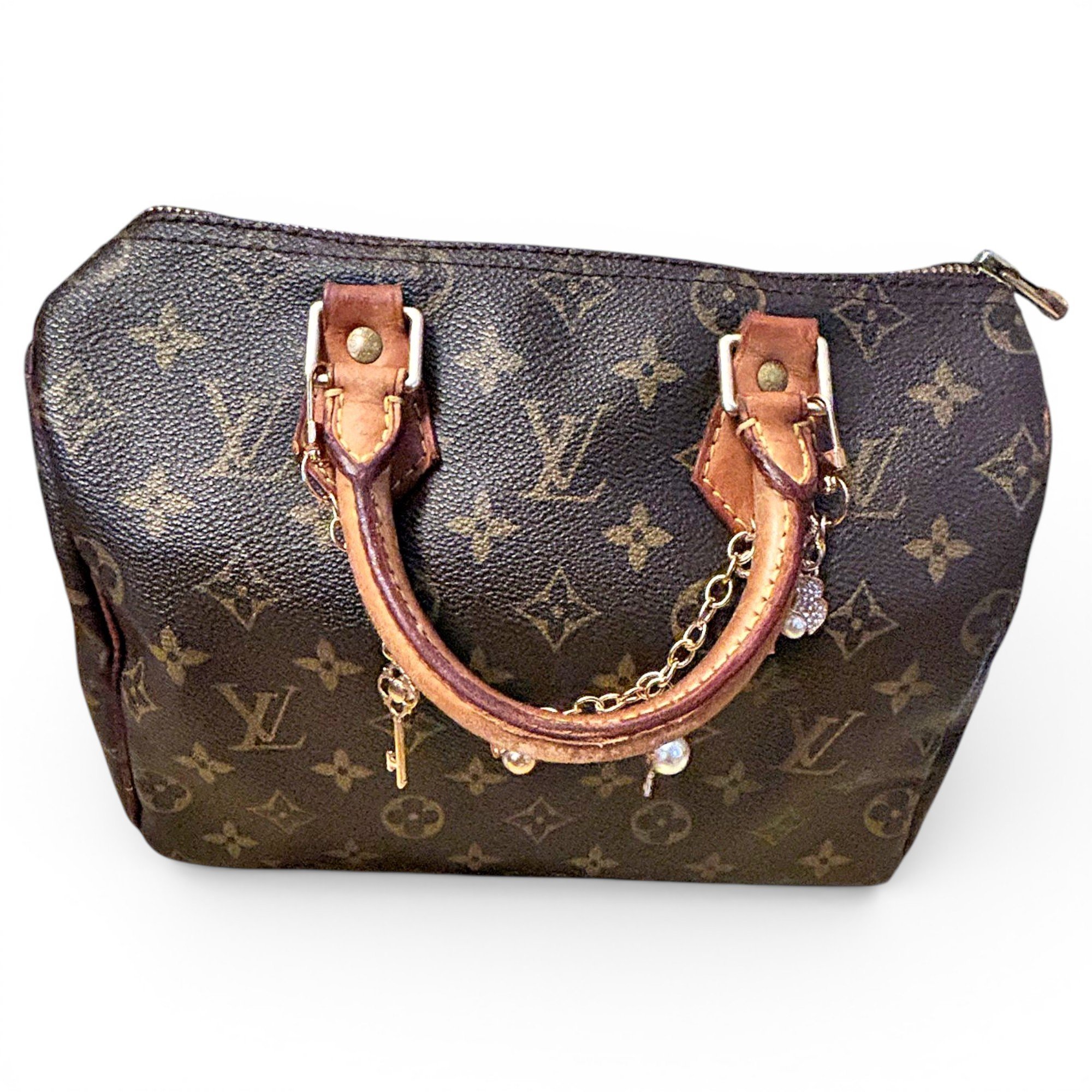 Speedy leather bowling bag