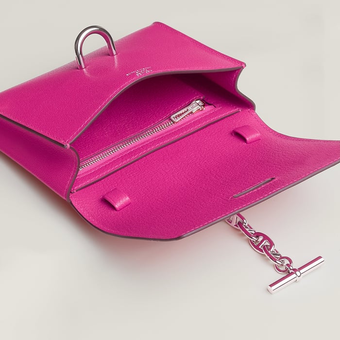 Rose Shocking Chaine d'Ancre to Go Wallet
