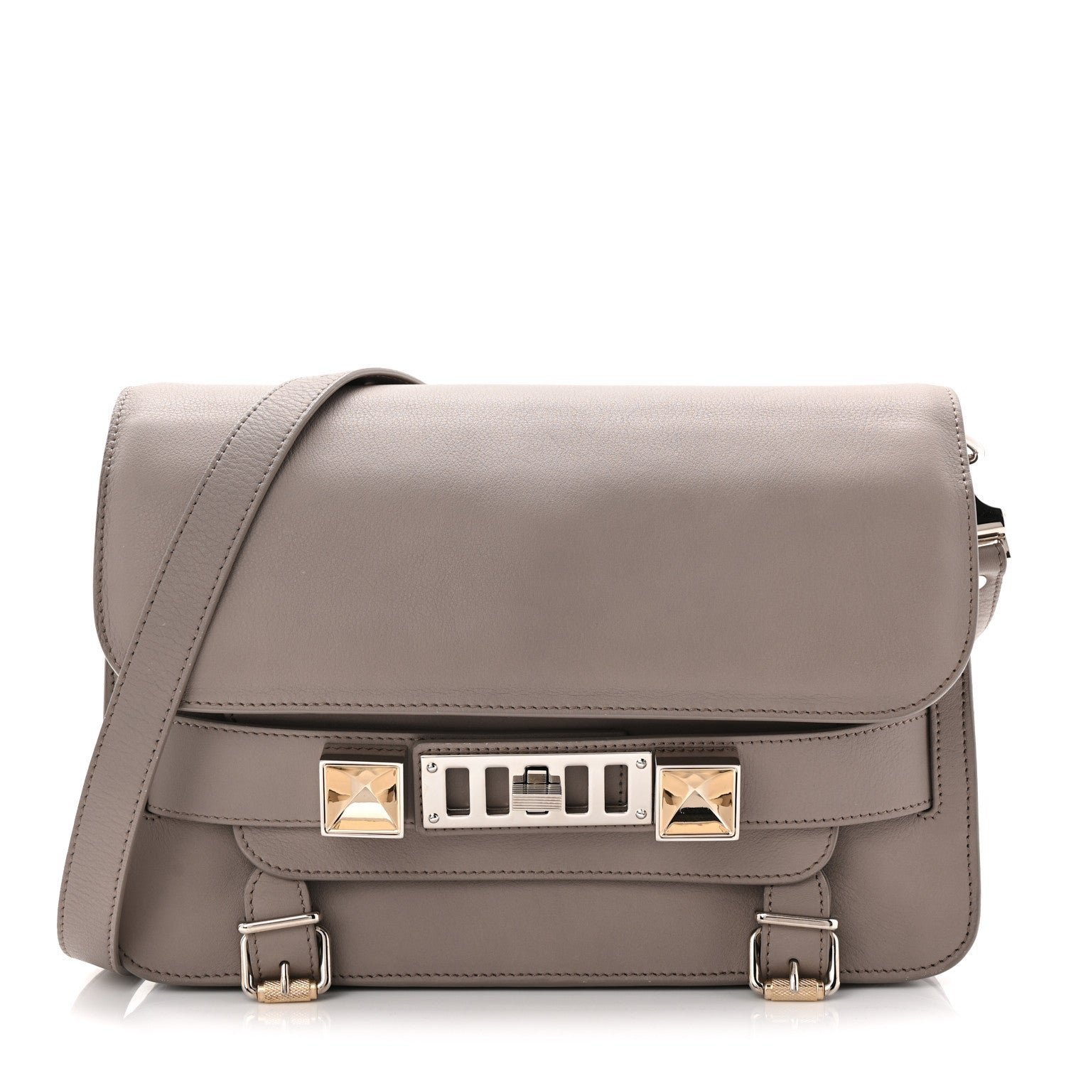 Proenza Schouler Smooth Calfskin PS11 Classic Shoulder Bag Mushroom