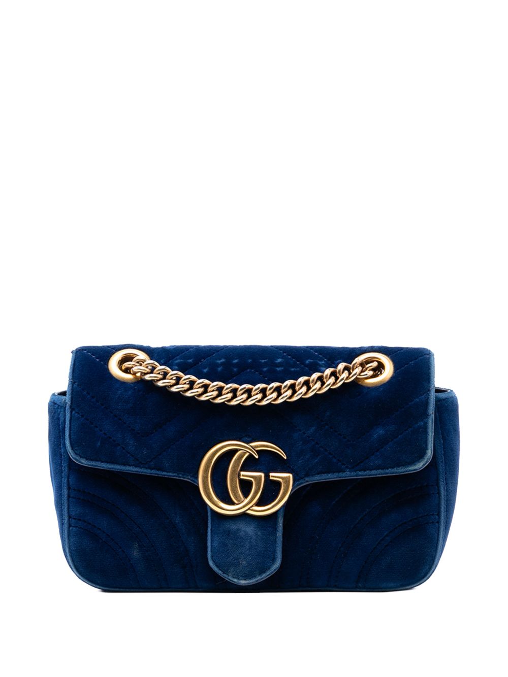 2016-2026 Small GG Marmont Matelasse Velvet shoulder bag