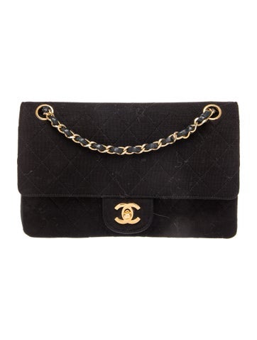 Classic Medium Jersey Double Flap Bag