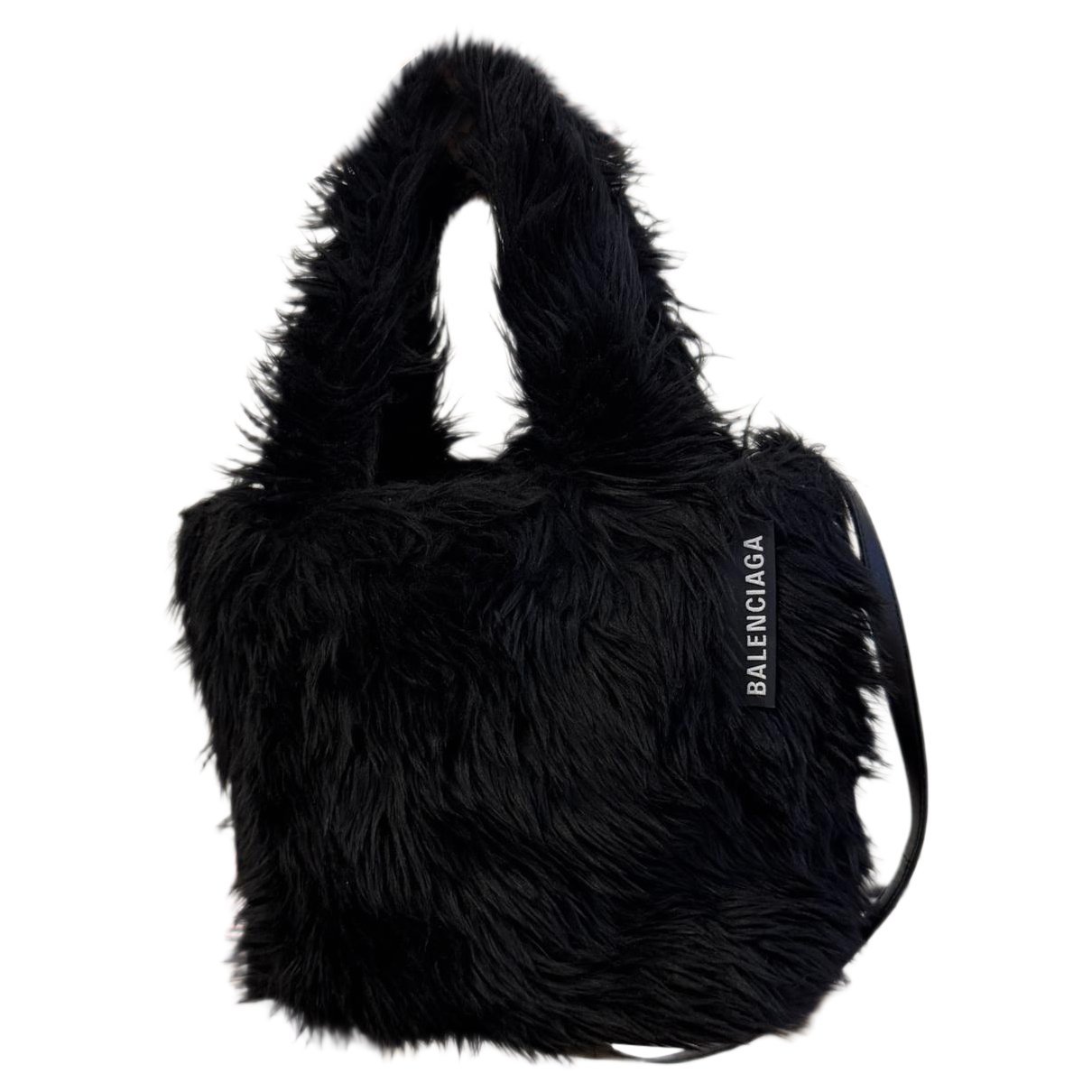 Faux fur handbag