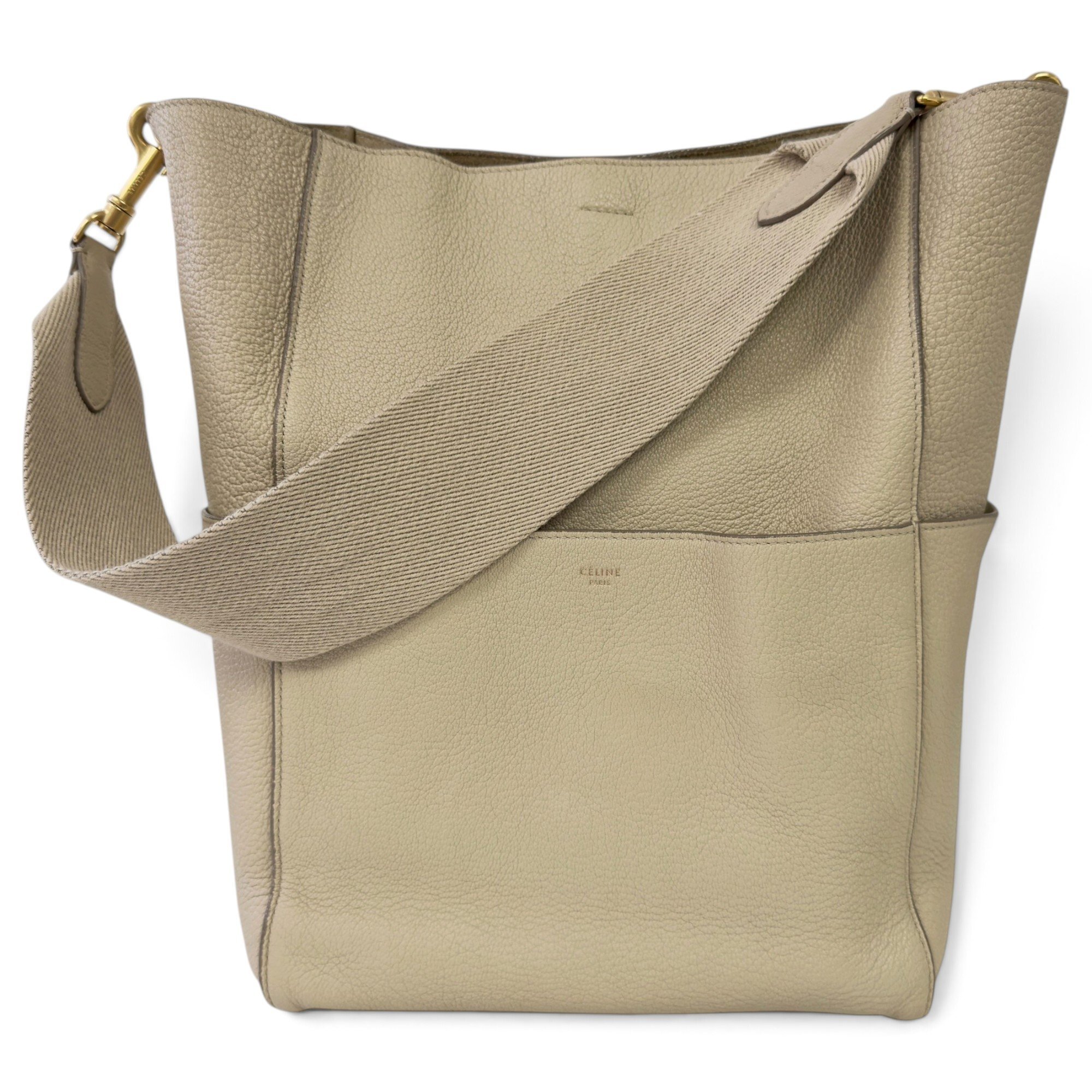 Seau Sangle leather handbag