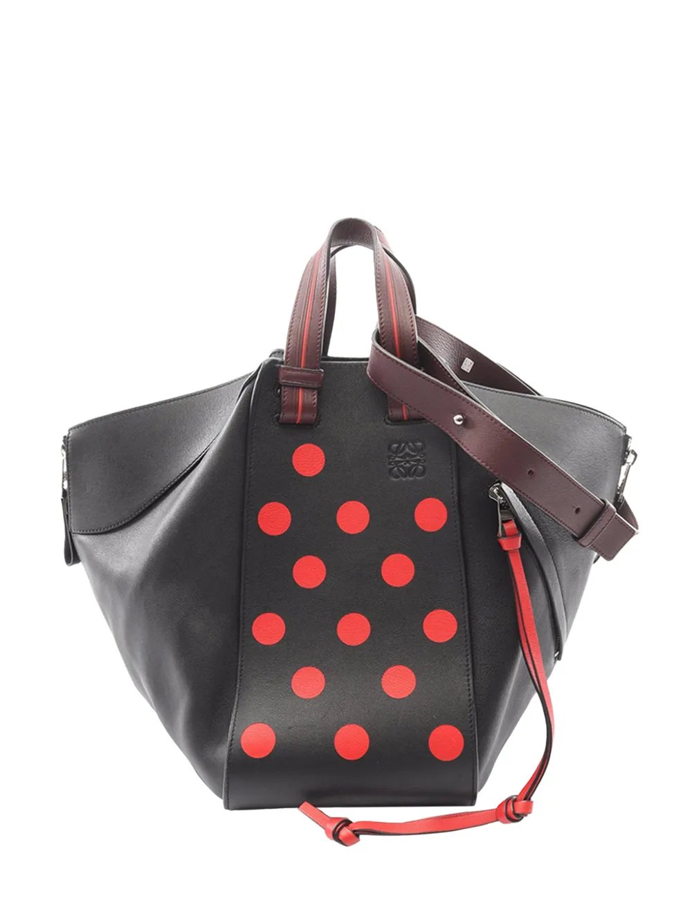 2010-2026 Medium Leather Polka Dot Hammock Bag satchel