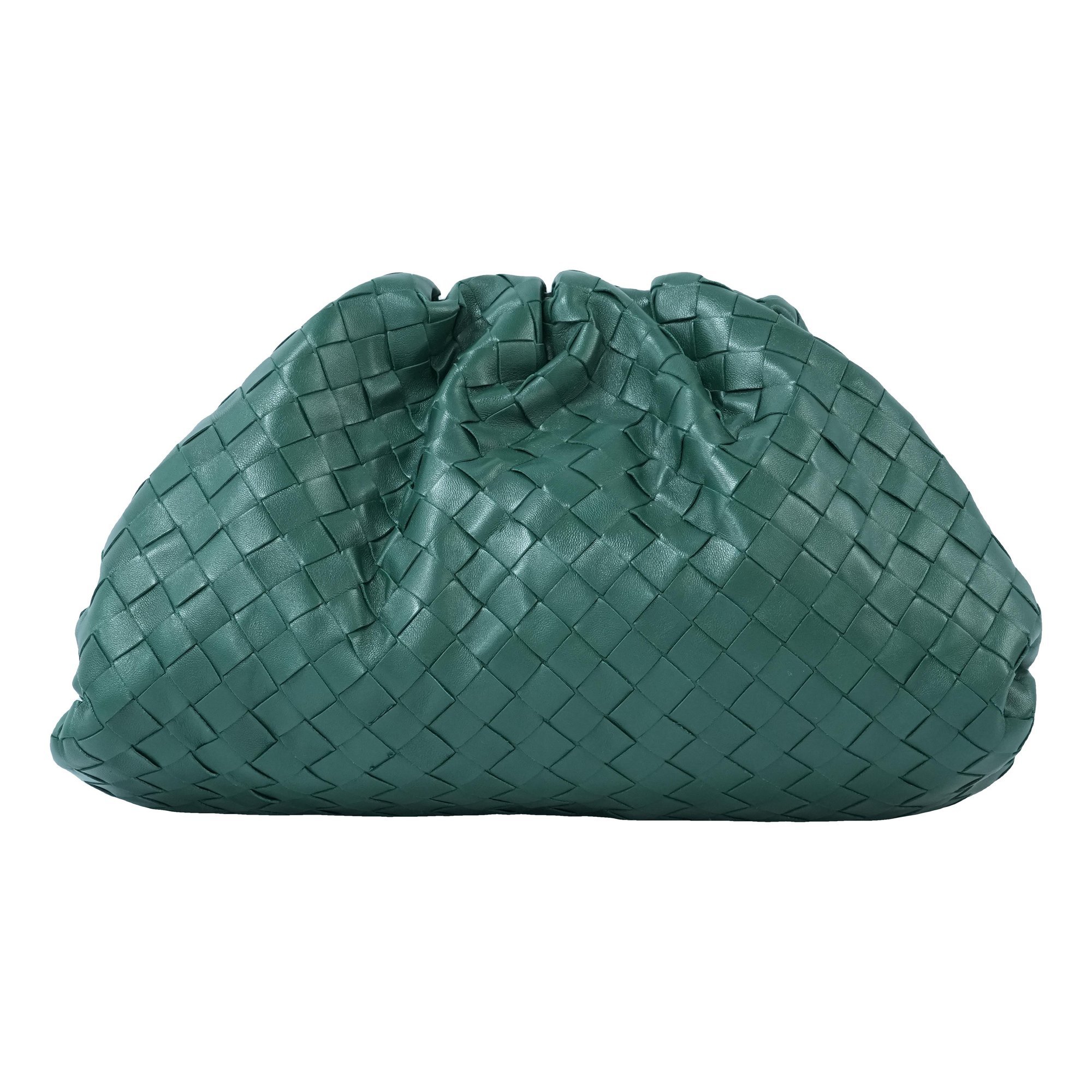 Pouch leather clutch bag