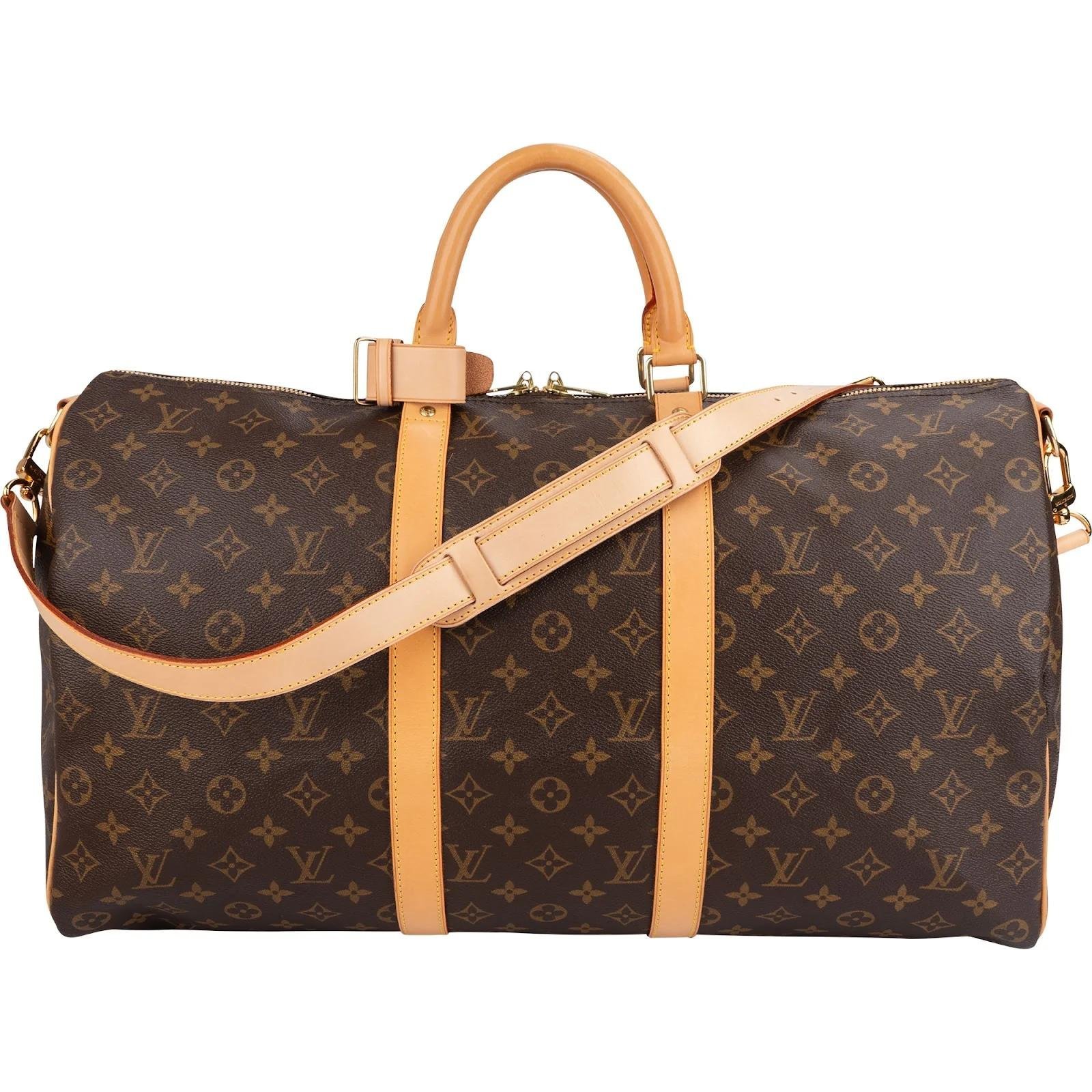 Keepall leather travel bag