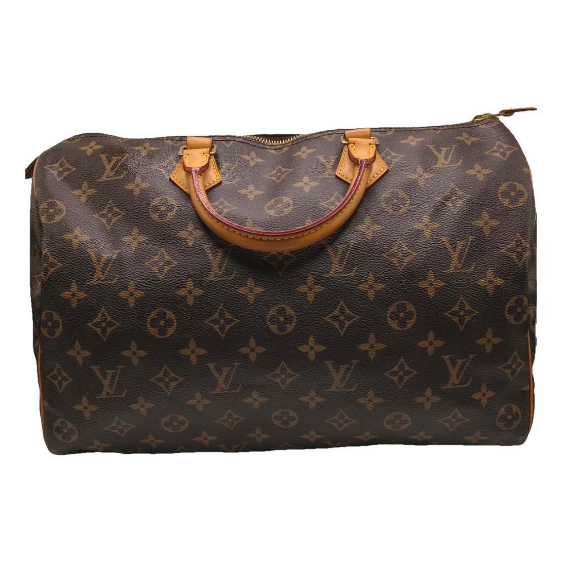 Speedy leather handbag