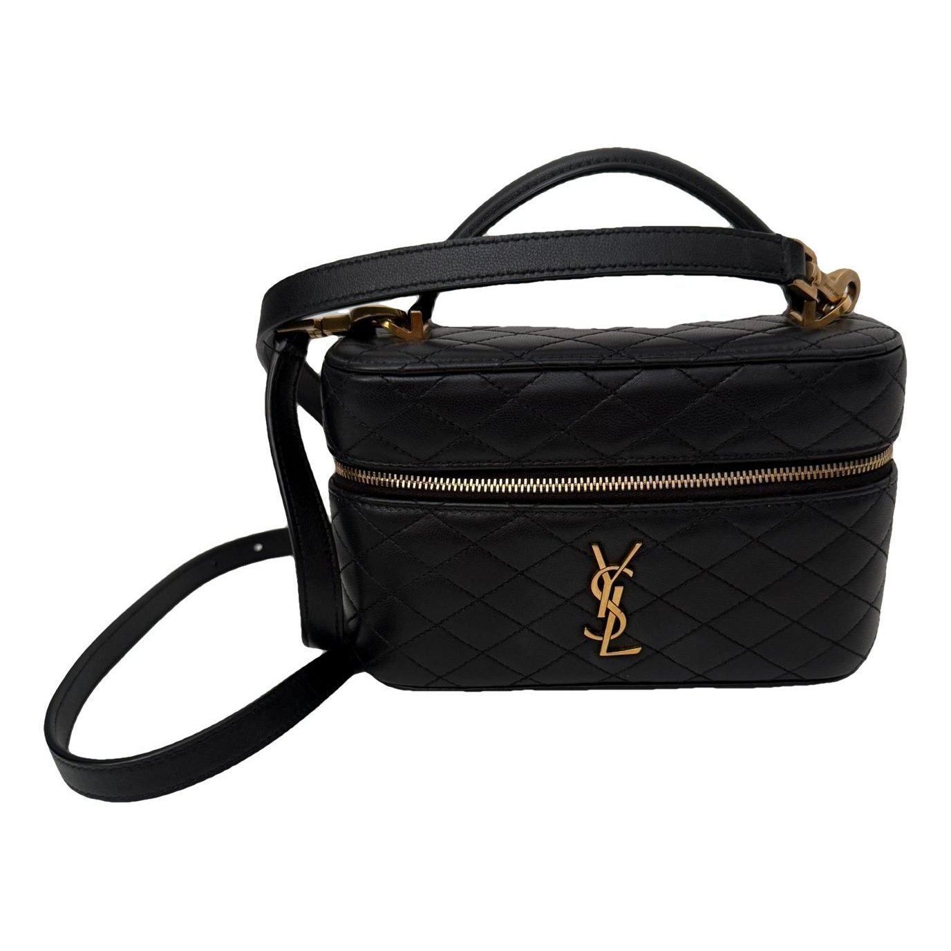 Leather clutch bag