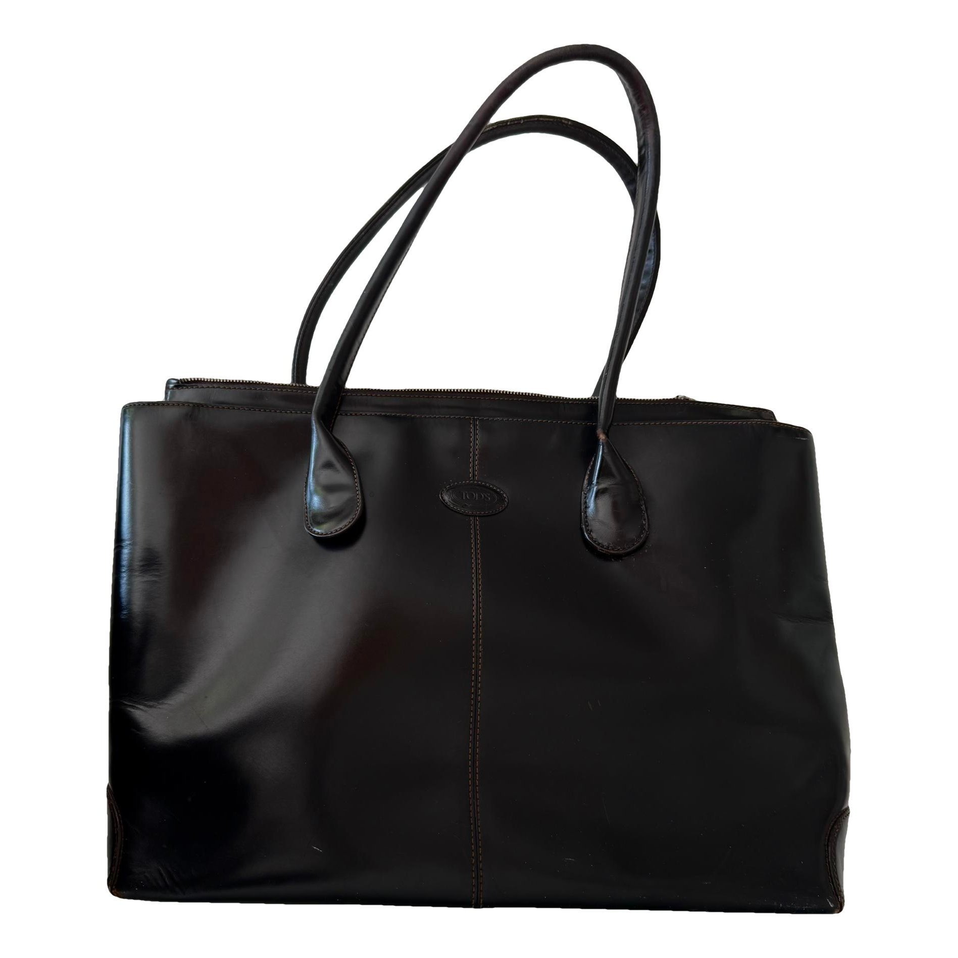 D Bag leather tote