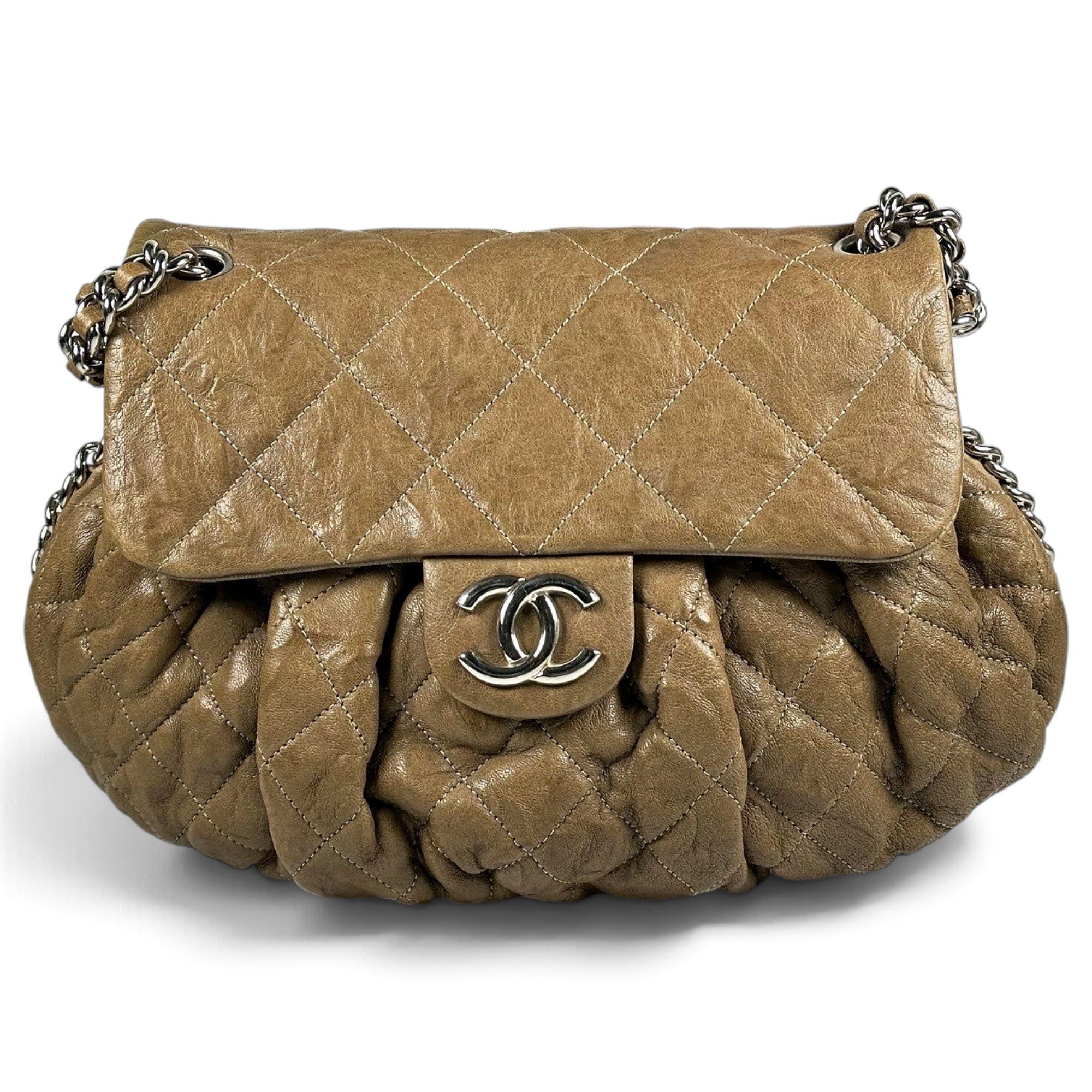 Chain Around leather crossbody bag