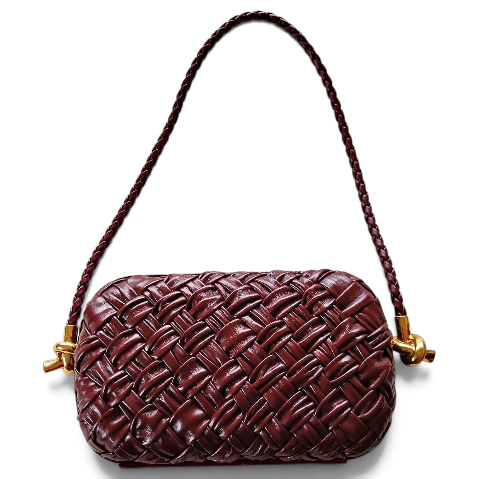 Knot leather handbag