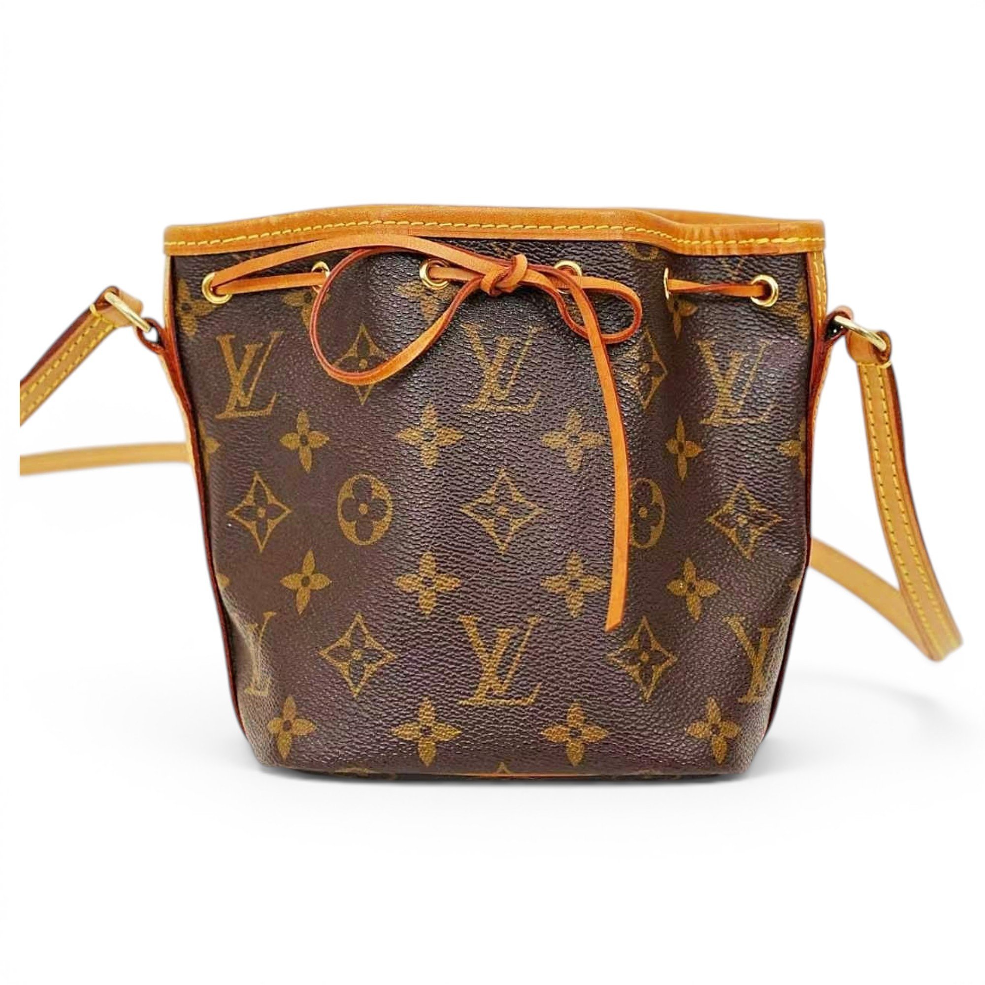 Nano Noé leather handbag