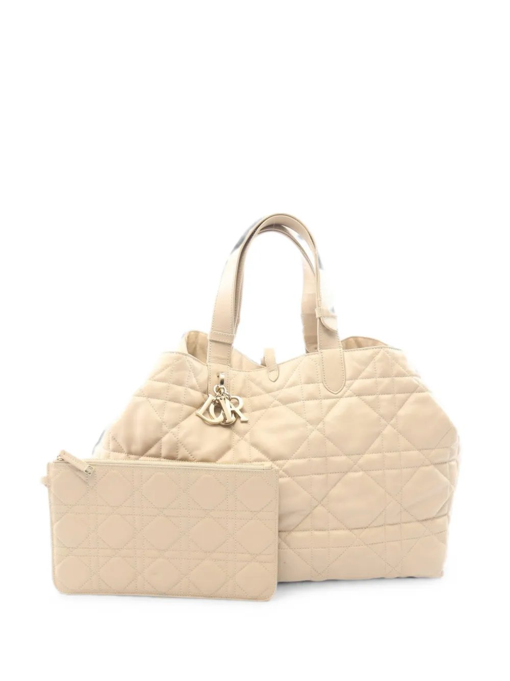2010s large logo-charm tote bag
