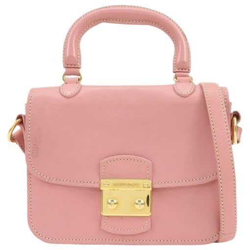 Madras leather handbag