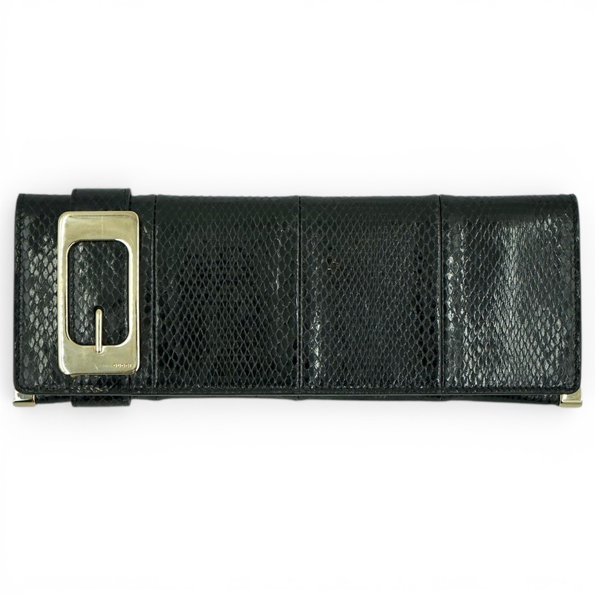 Leather clutch bag