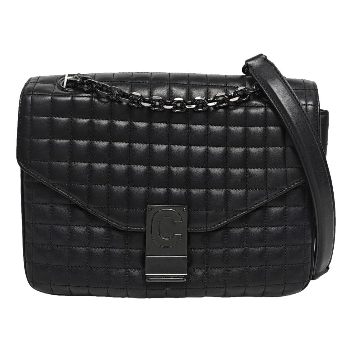 Black Belt leather handbag