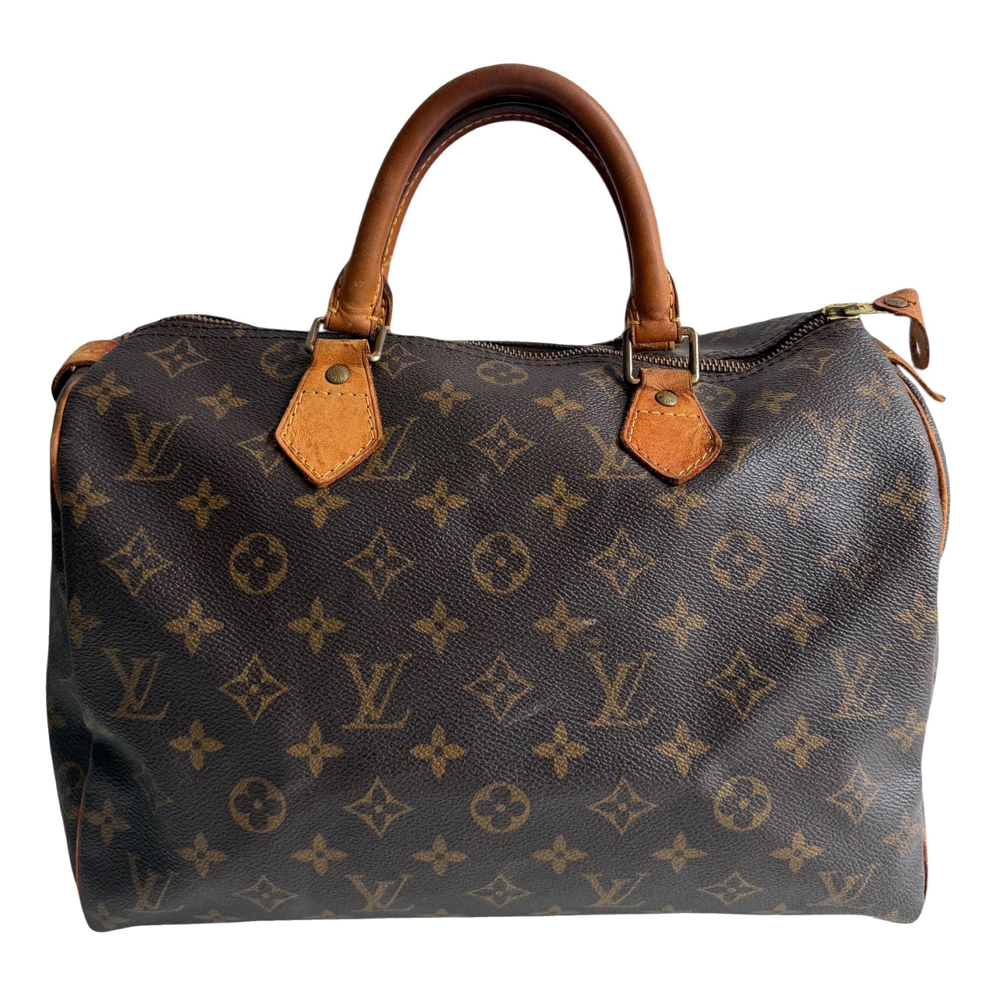 Speedy leather handbag