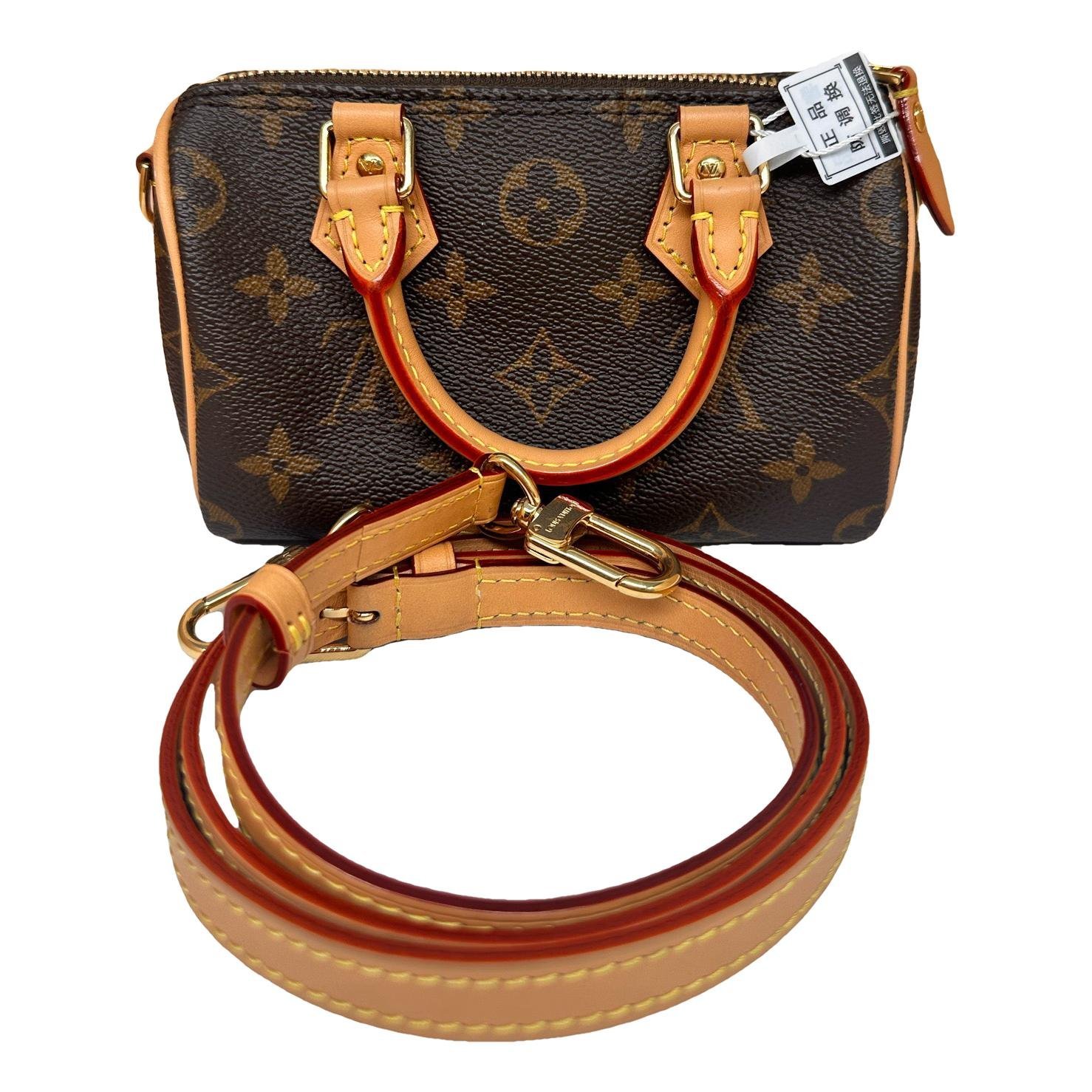 Nano Speedy / Mini HL leather handbag