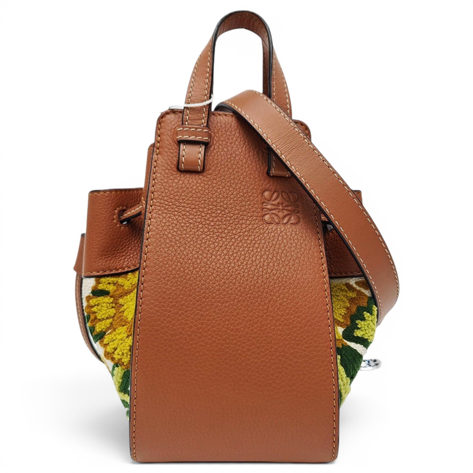 Hammock leather crossbody bag