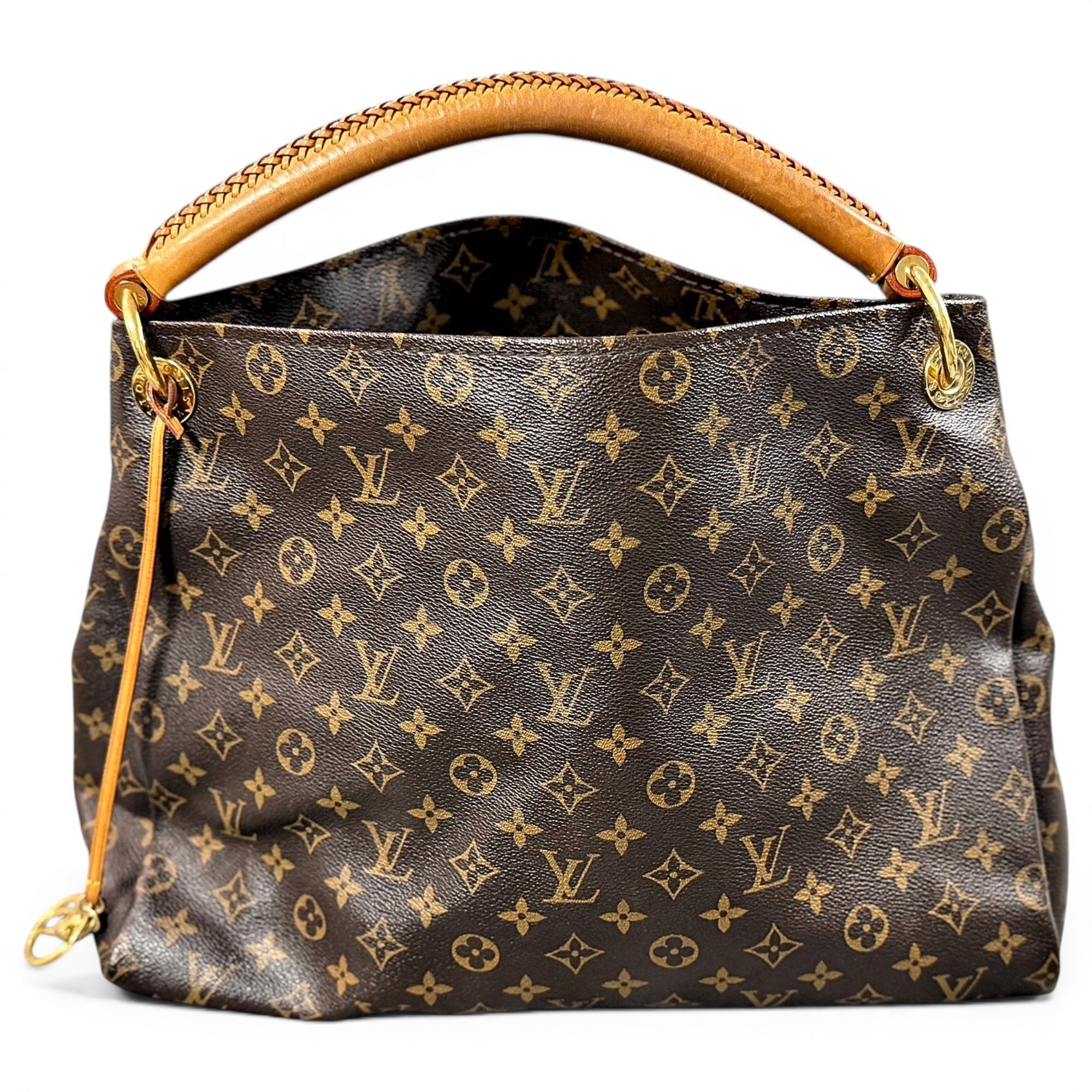 Artsy leather handbag