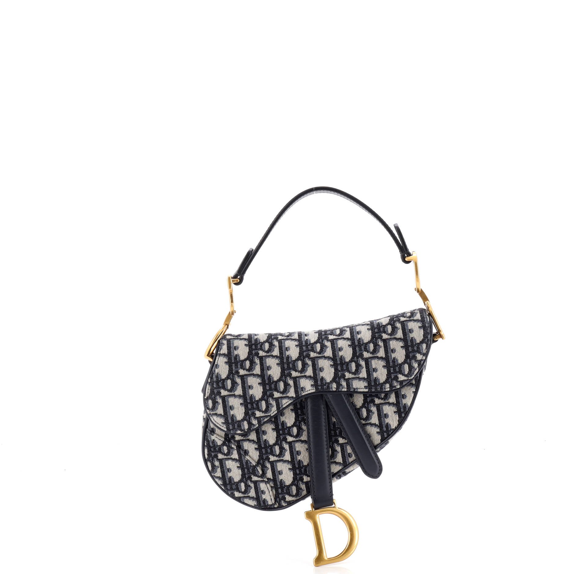 Dior Saddle Handbag Oblique Canvas Mini