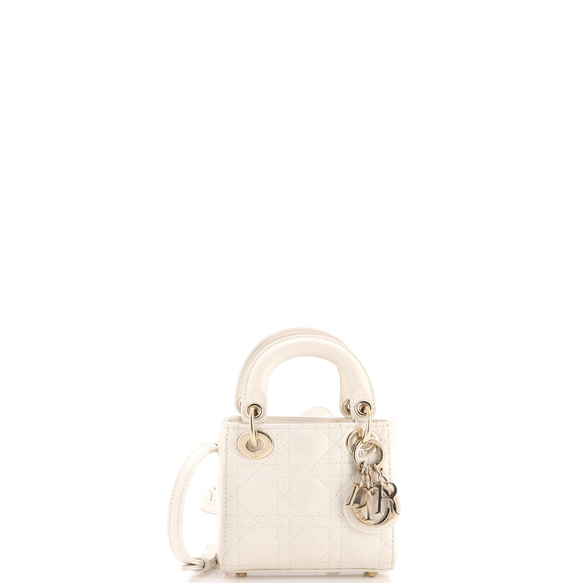 Lady Dior Bag Cannage Quilt Lambskin Micro
