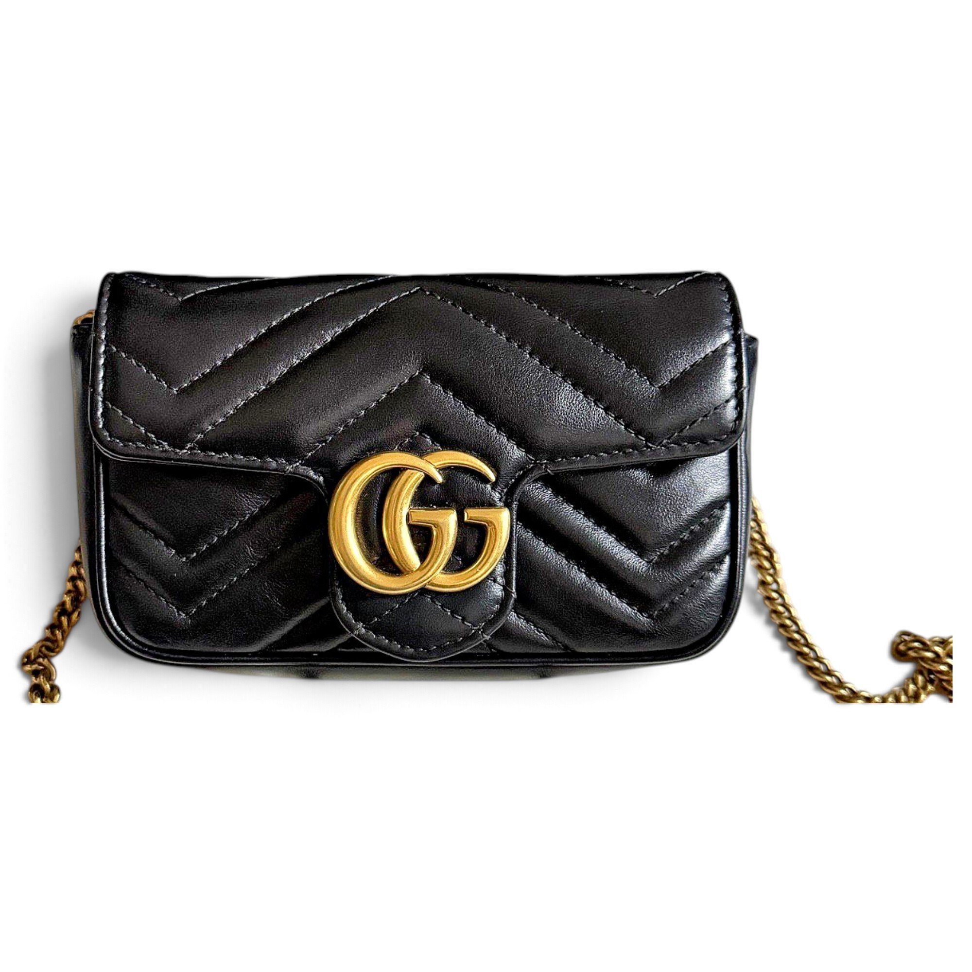 GG Marmont Flap leather crossbody bag