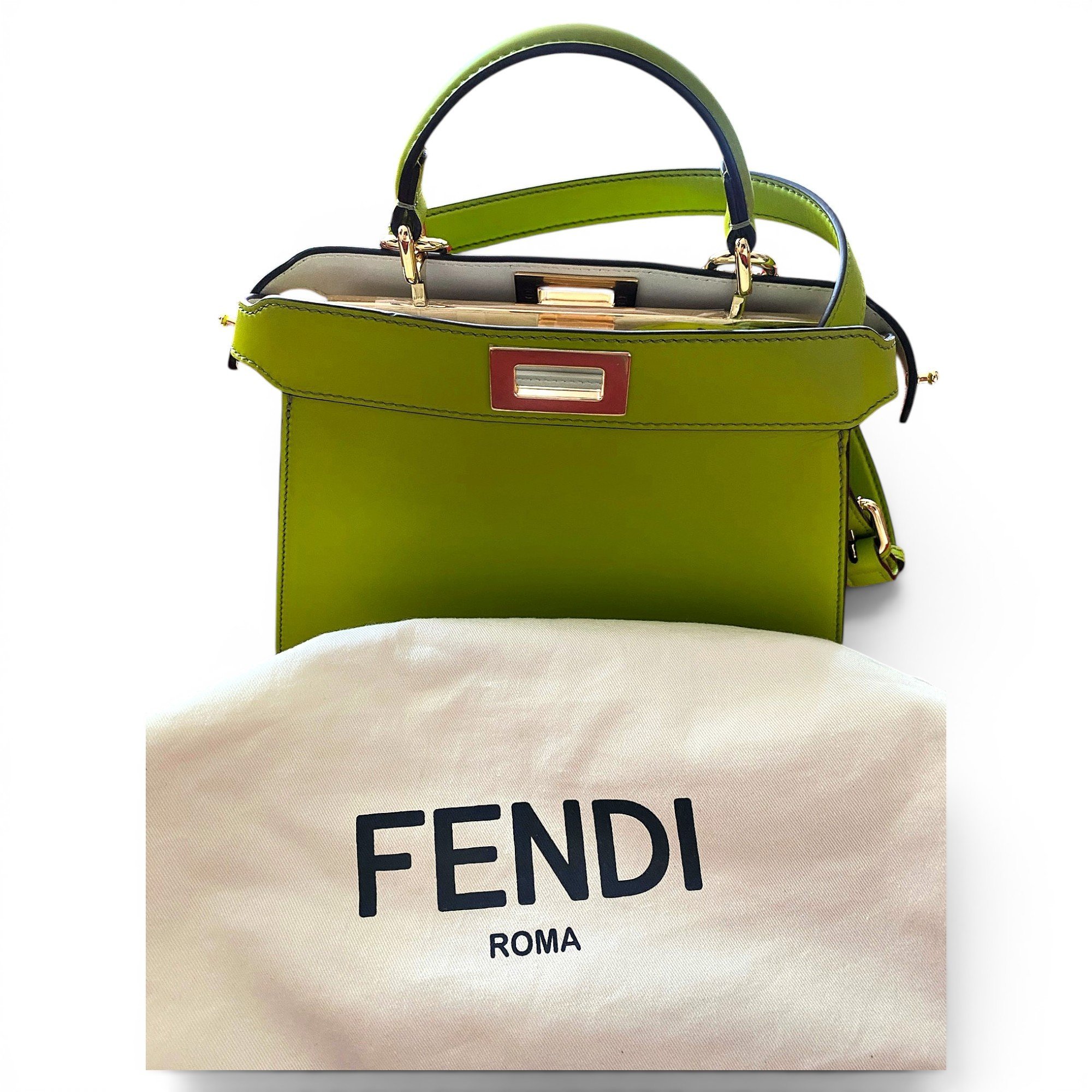 Fendi Peekaboo leather handbag