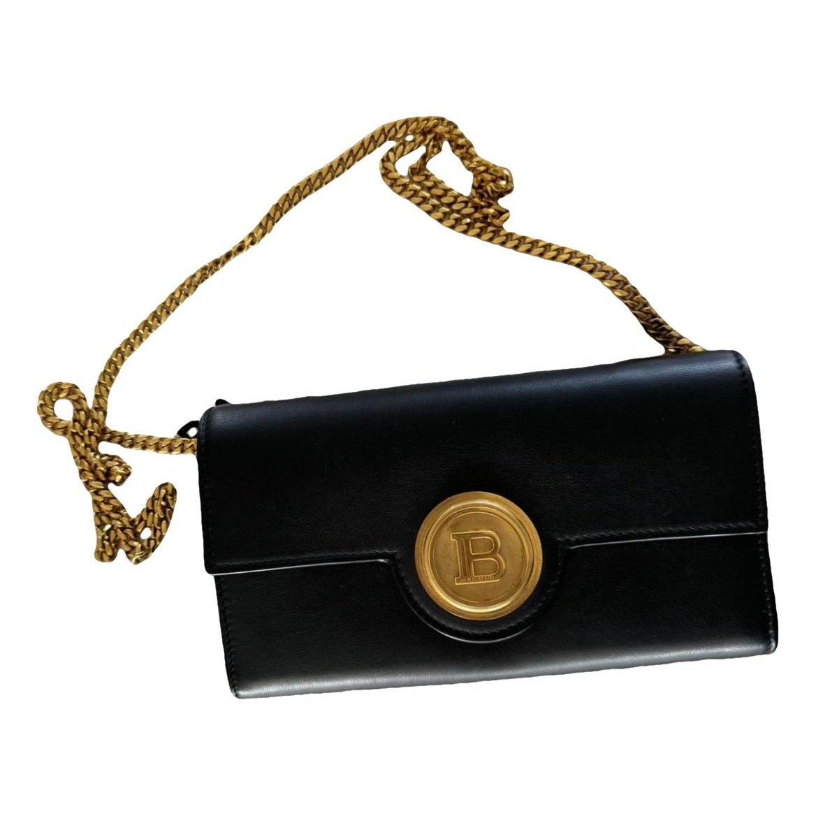 Leather clutch bag