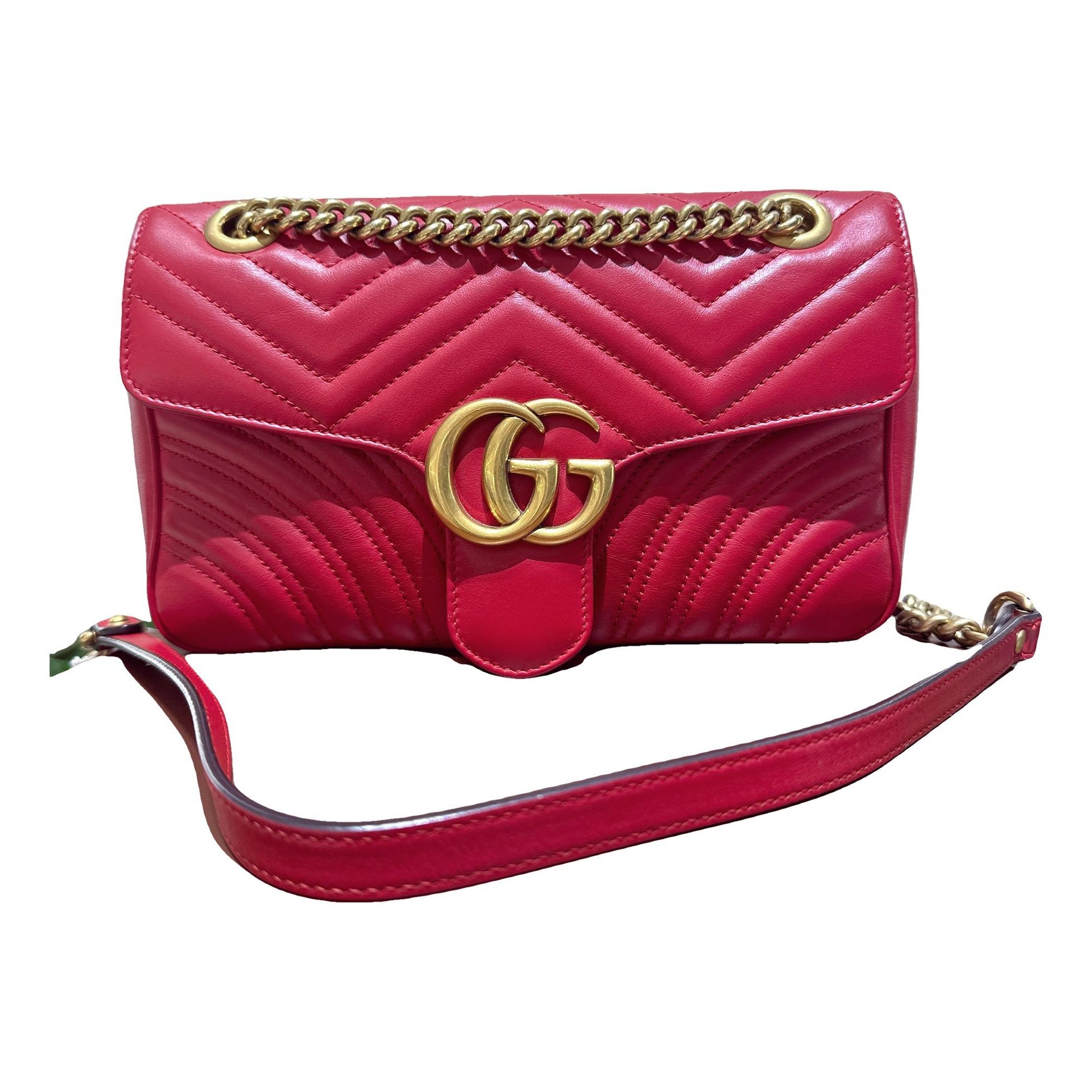GG Marmont Flap leather crossbody bag