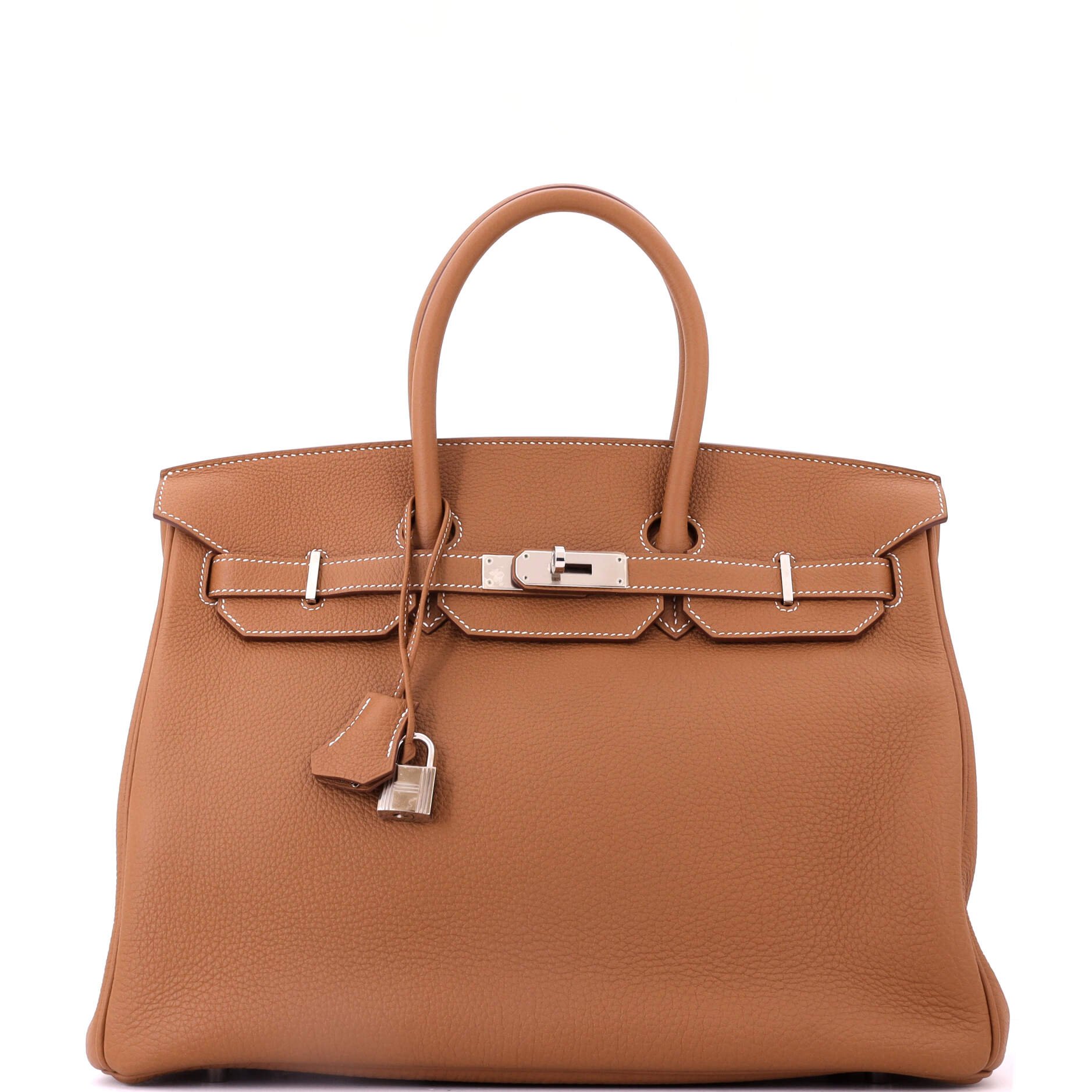 Birkin Handbag Gold Togo with Palladium Hardware 35
