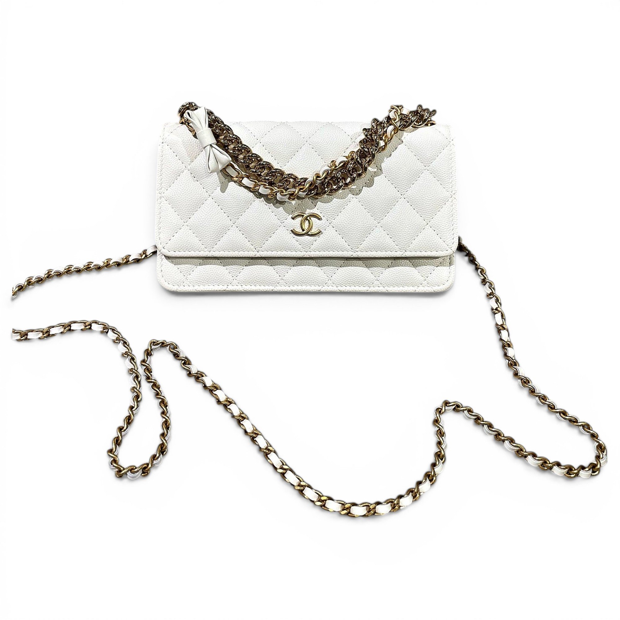 Trendy CC Wallet on Chain leather crossbody bag