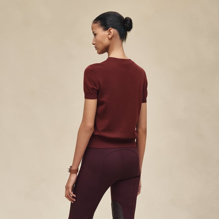 Rouge H "Porte-bonheur Bandana" Short-sleeve Sweater
