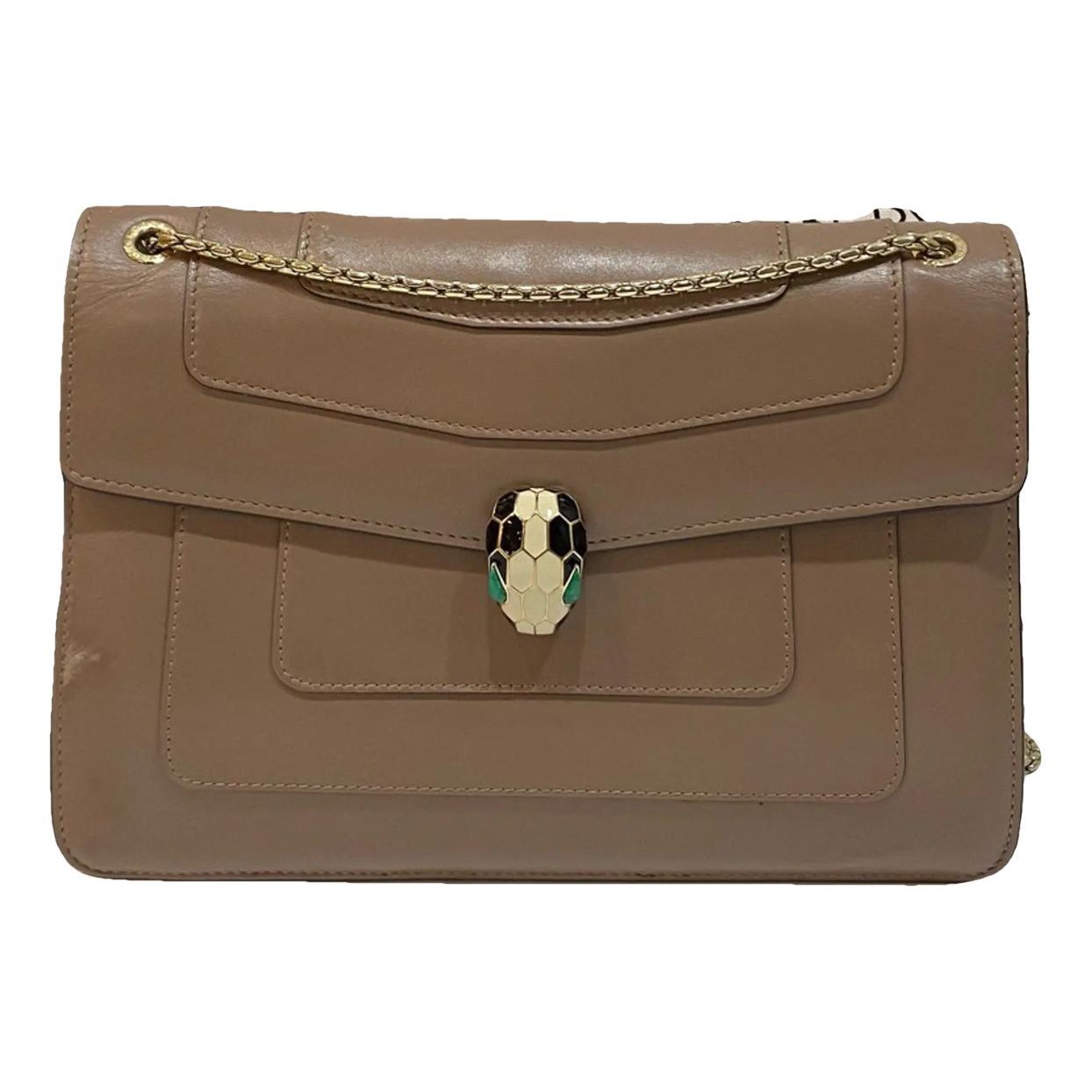 Serpenti leather handbag