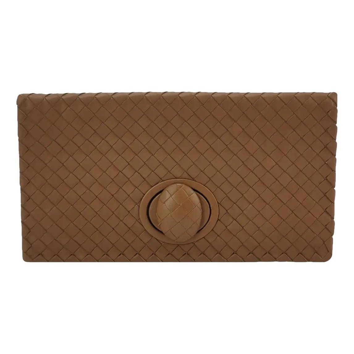 Leather clutch bag