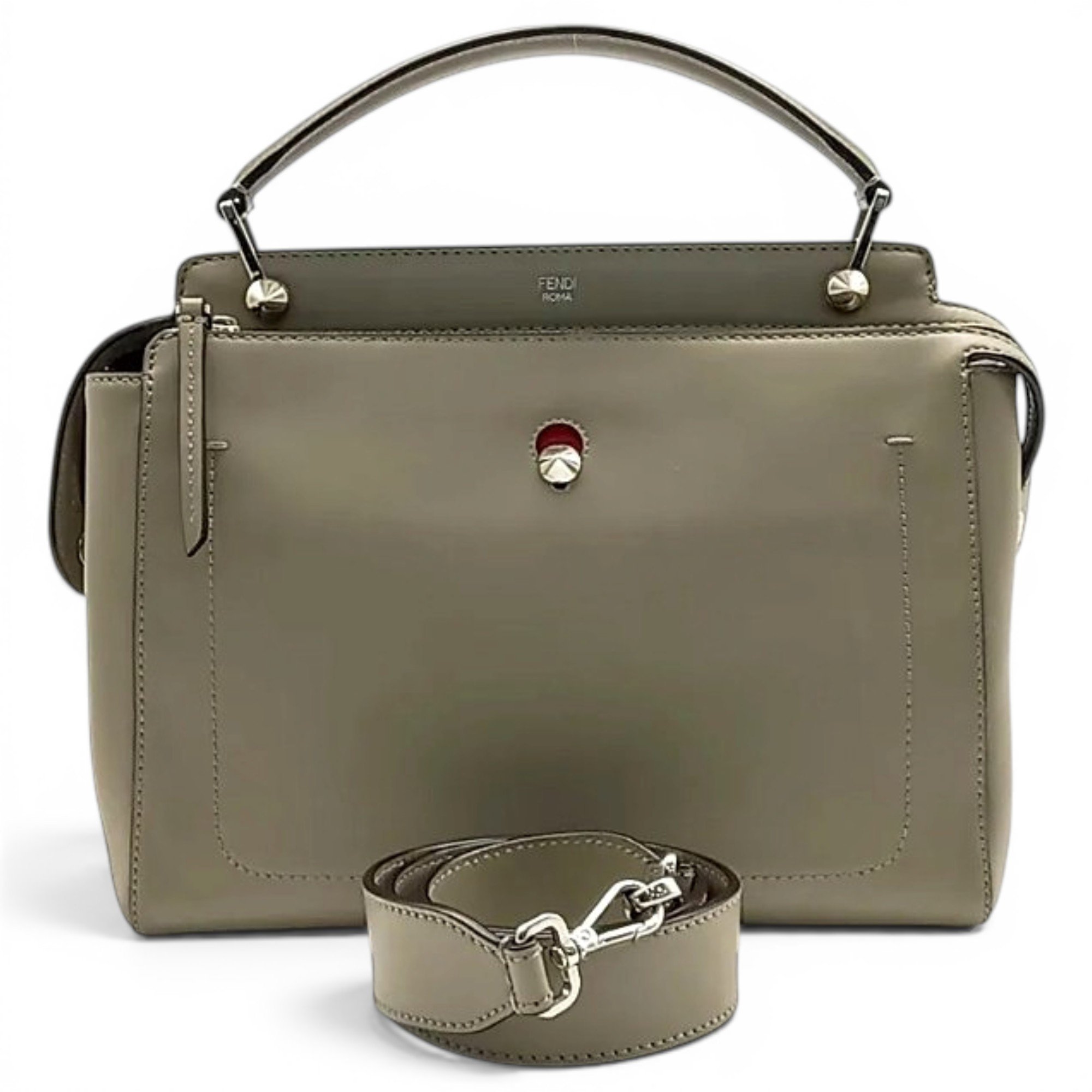 Dot Com leather handbag